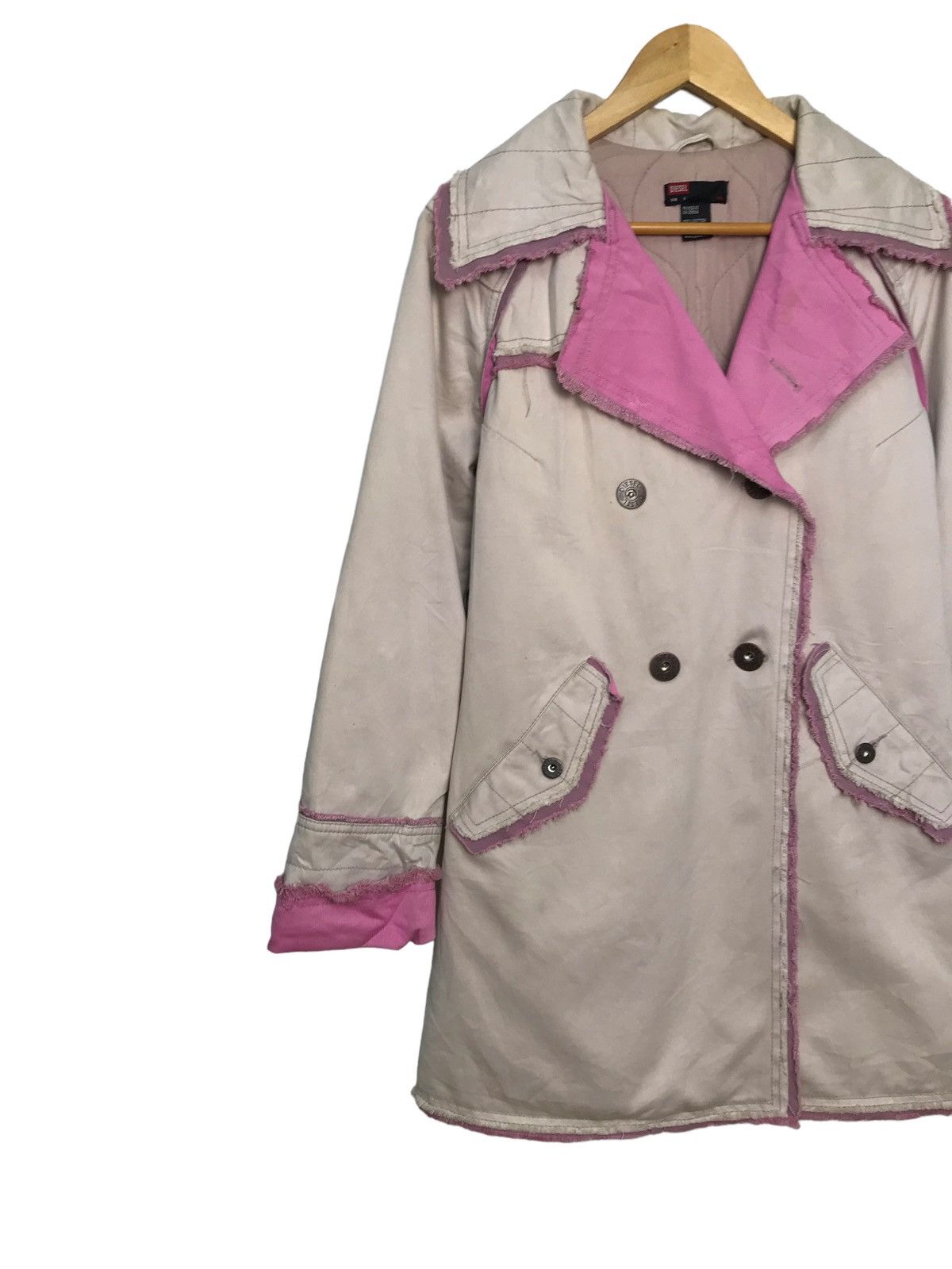 Diesel × Vintage Diesel Double Breasted Long Coat Jacket Size S / US 4 / IT 40 - 3 Thumbnail