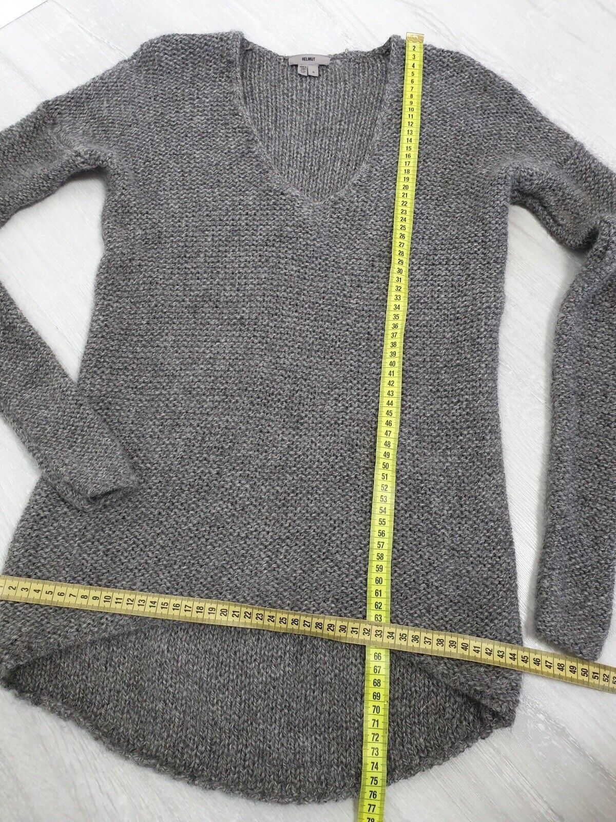 Helmut Lang HELMUT LANG Knitwear Sweater Alpaca/Wool Grau Size S Size S / US 4 / IT 40 - 8 Thumbnail