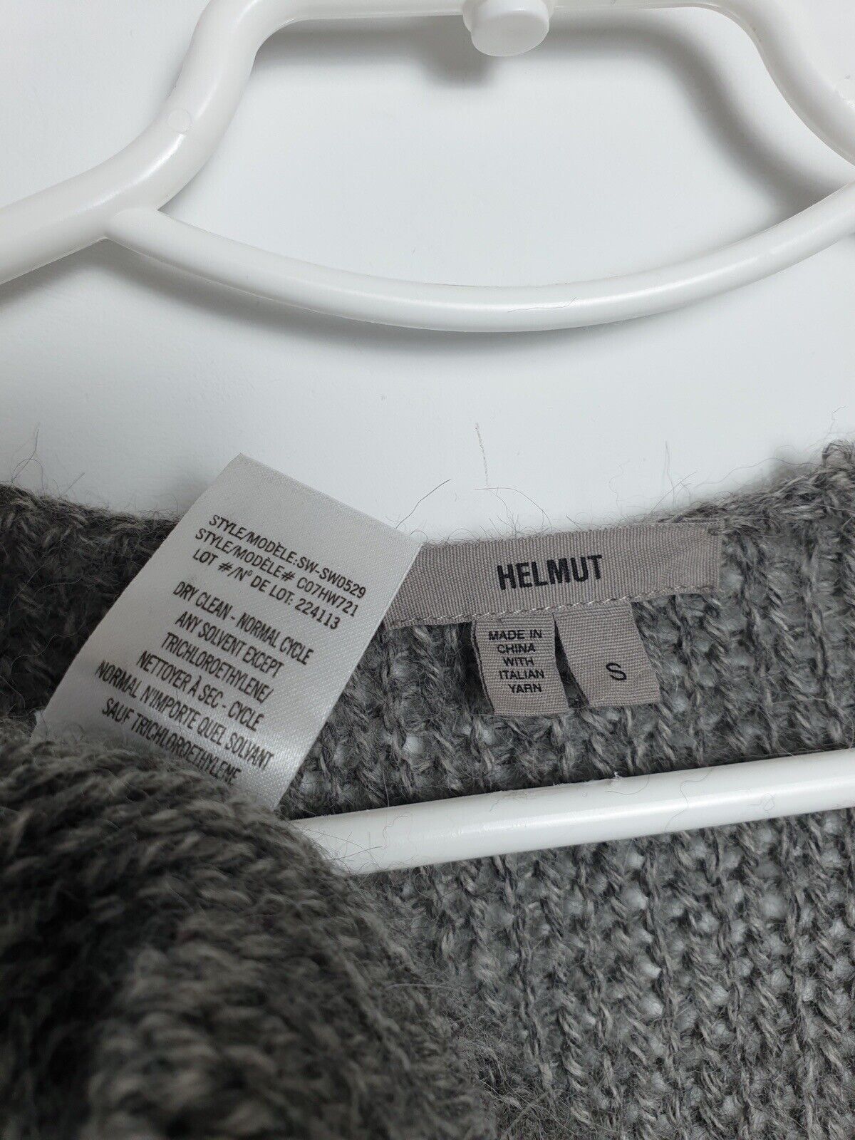Helmut Lang HELMUT LANG Knitwear Sweater Alpaca/Wool Grau Size S Size S / US 4 / IT 40 - 6 Thumbnail