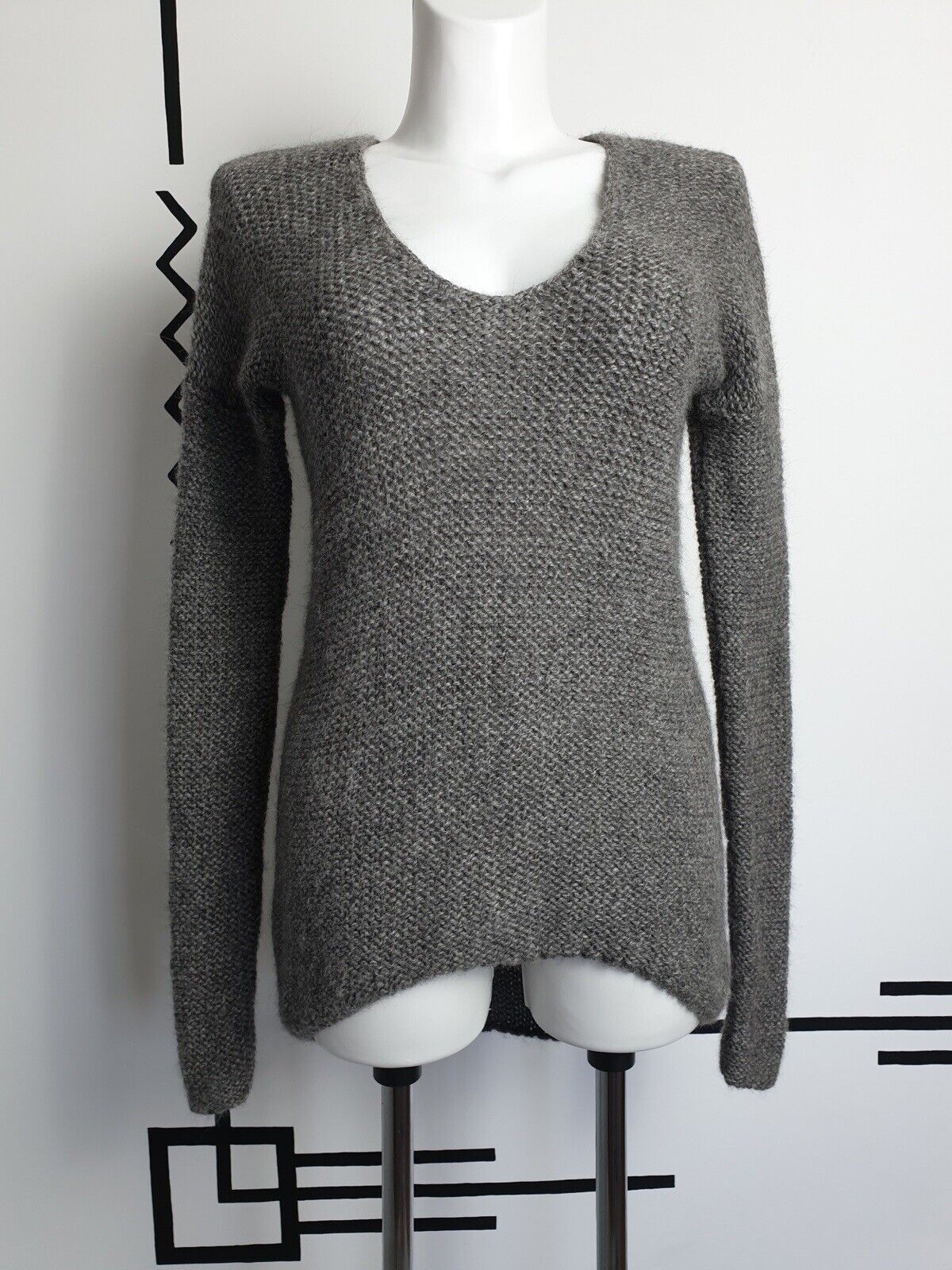 Helmut Lang HELMUT LANG Knitwear Sweater Alpaca/Wool Grau Size S Size S / US 4 / IT 40 - 3 Thumbnail