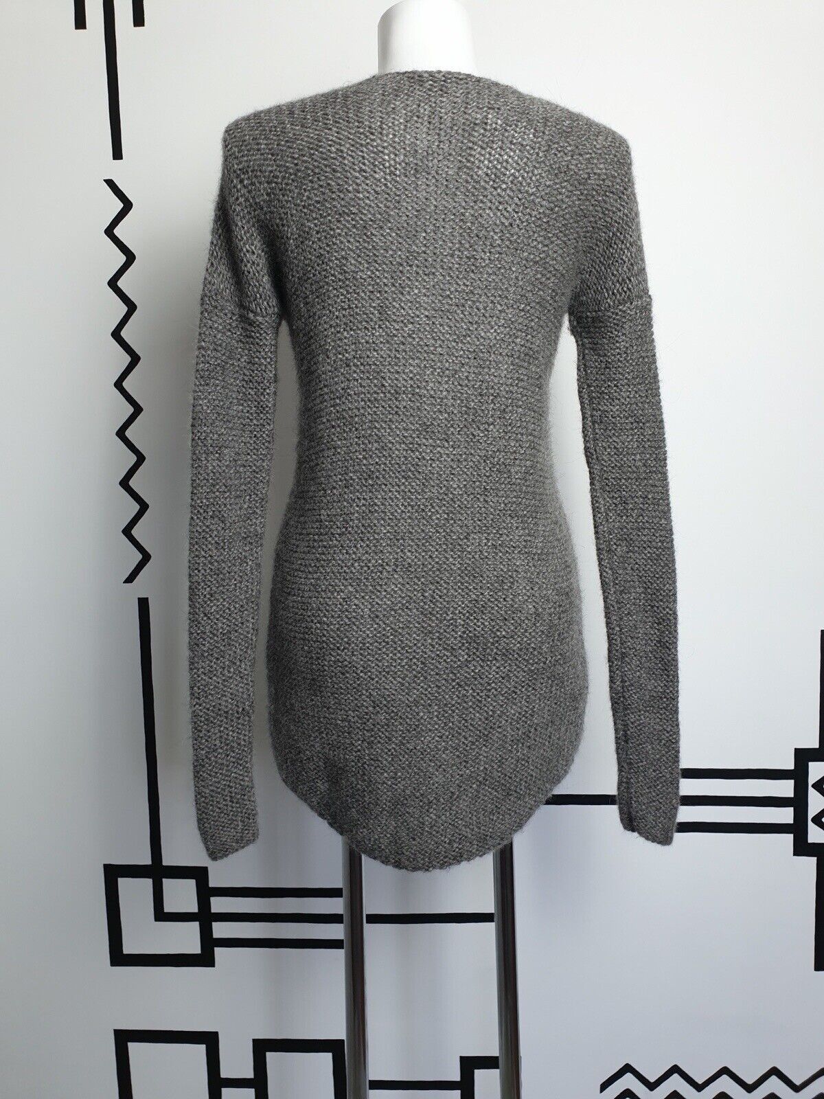Helmut Lang HELMUT LANG Knitwear Sweater Alpaca/Wool Grau Size S Size S / US 4 / IT 40 - 4 Thumbnail