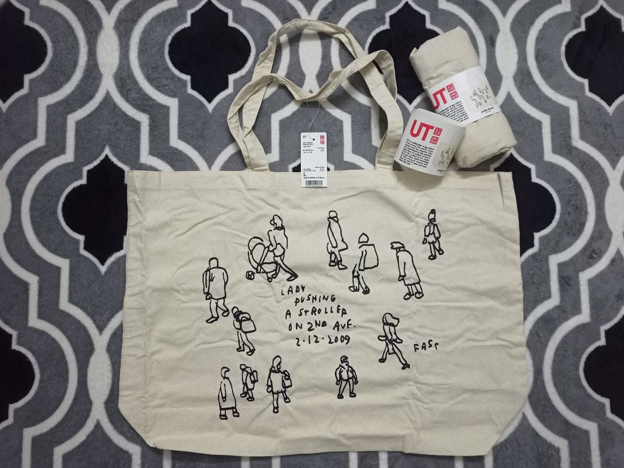 Uniqlo 💥Combo💥2 UNIQLO JASON POLAN ECO-FRIENDLY BAG Size ONE SIZE - 1 Thumbnail