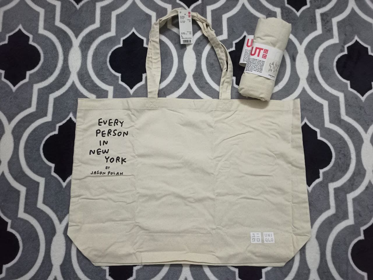 Uniqlo 💥Combo💥2 UNIQLO JASON POLAN ECO-FRIENDLY BAG Size ONE SIZE - 2 Thumbnail