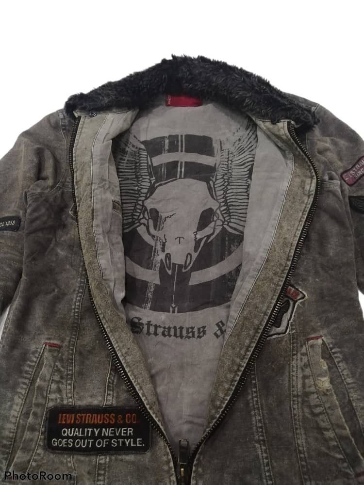 Levi's Vintage Clothing RARE🔥Vintage Levi's Jacket / Rockers / Racing / Patchwork Size US L / EU 52-54 / 3 - 3 Thumbnail