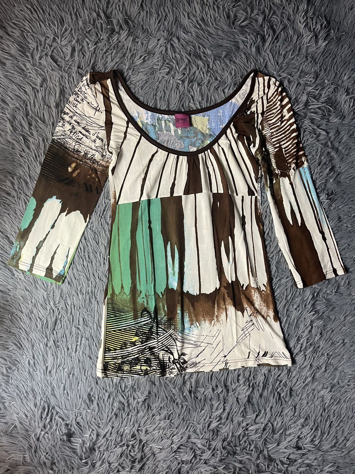 Vintage Save the Queen Y2K vintage mesh JPG style longsleeve Size S / US 4 / IT 40 - 1 Thumbnail