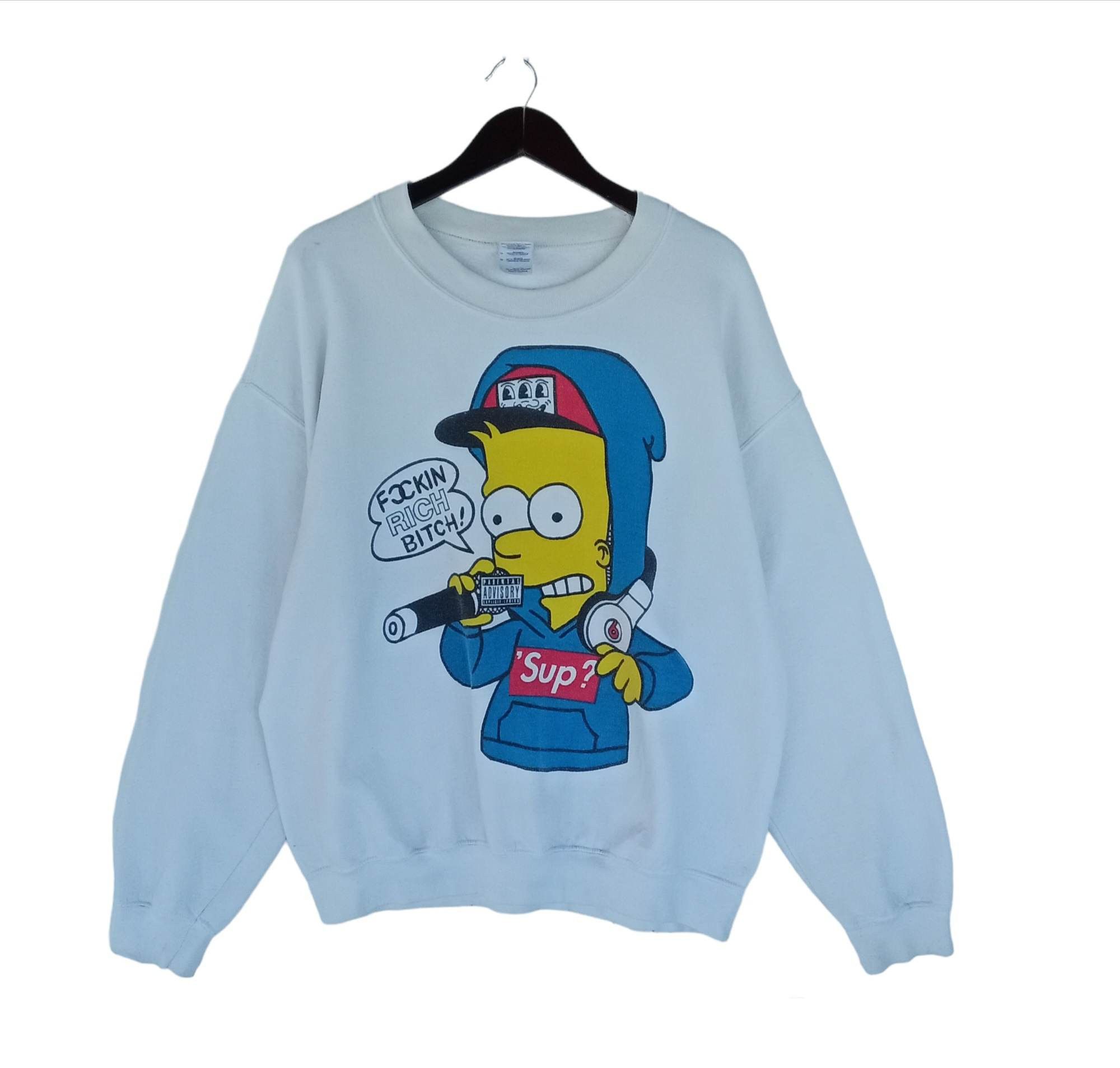 Cartoon Network 💥BART SIMPSON cartoon anime Parody sweatshirt Size US L / EU 52-54 / 3 - 1 Thumbnail
