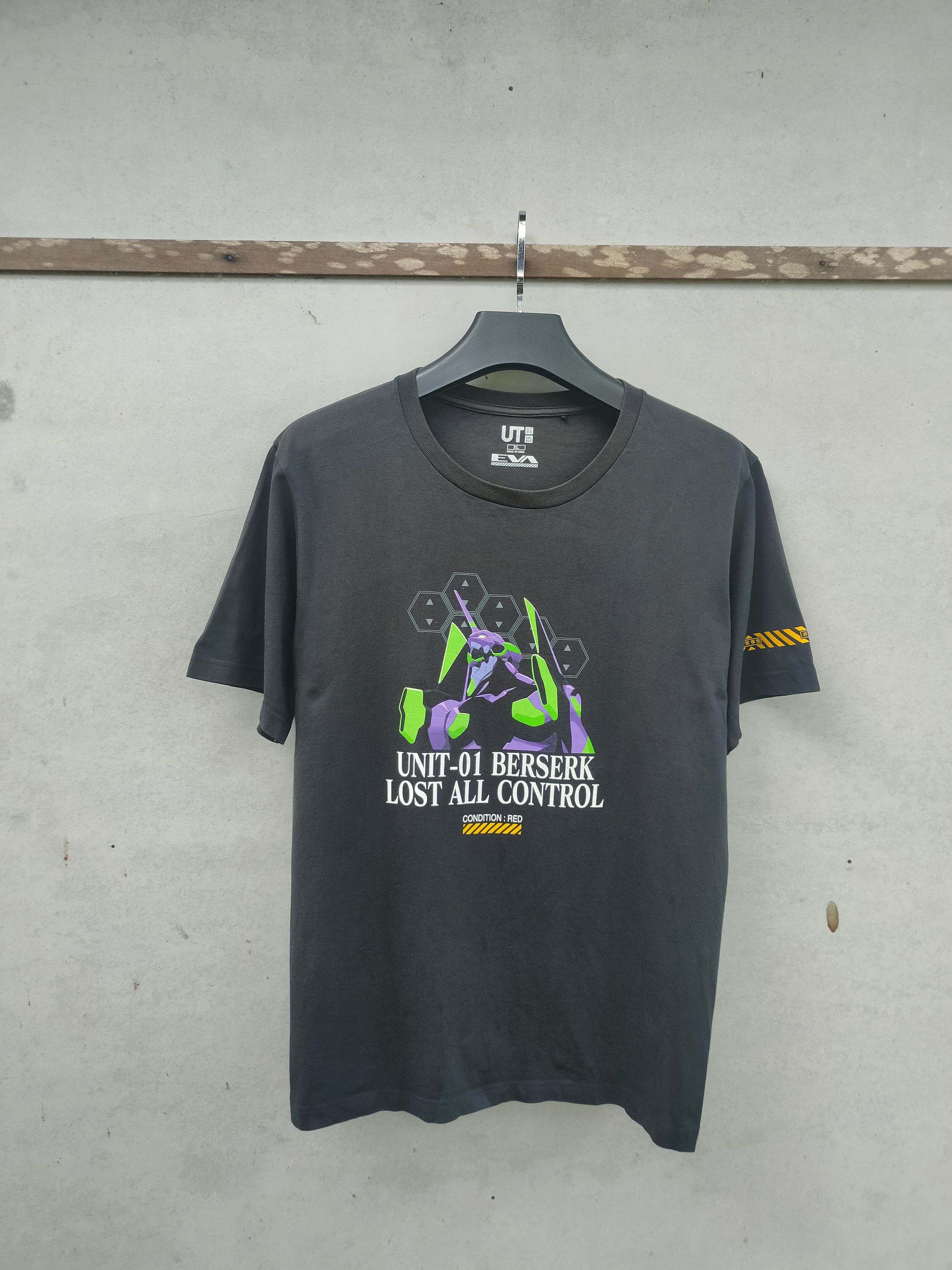 image of Anima x Beauty Beast Stealsberserk Neon Genesis Evangelion Tshirt in Black, Men's (Size XL)