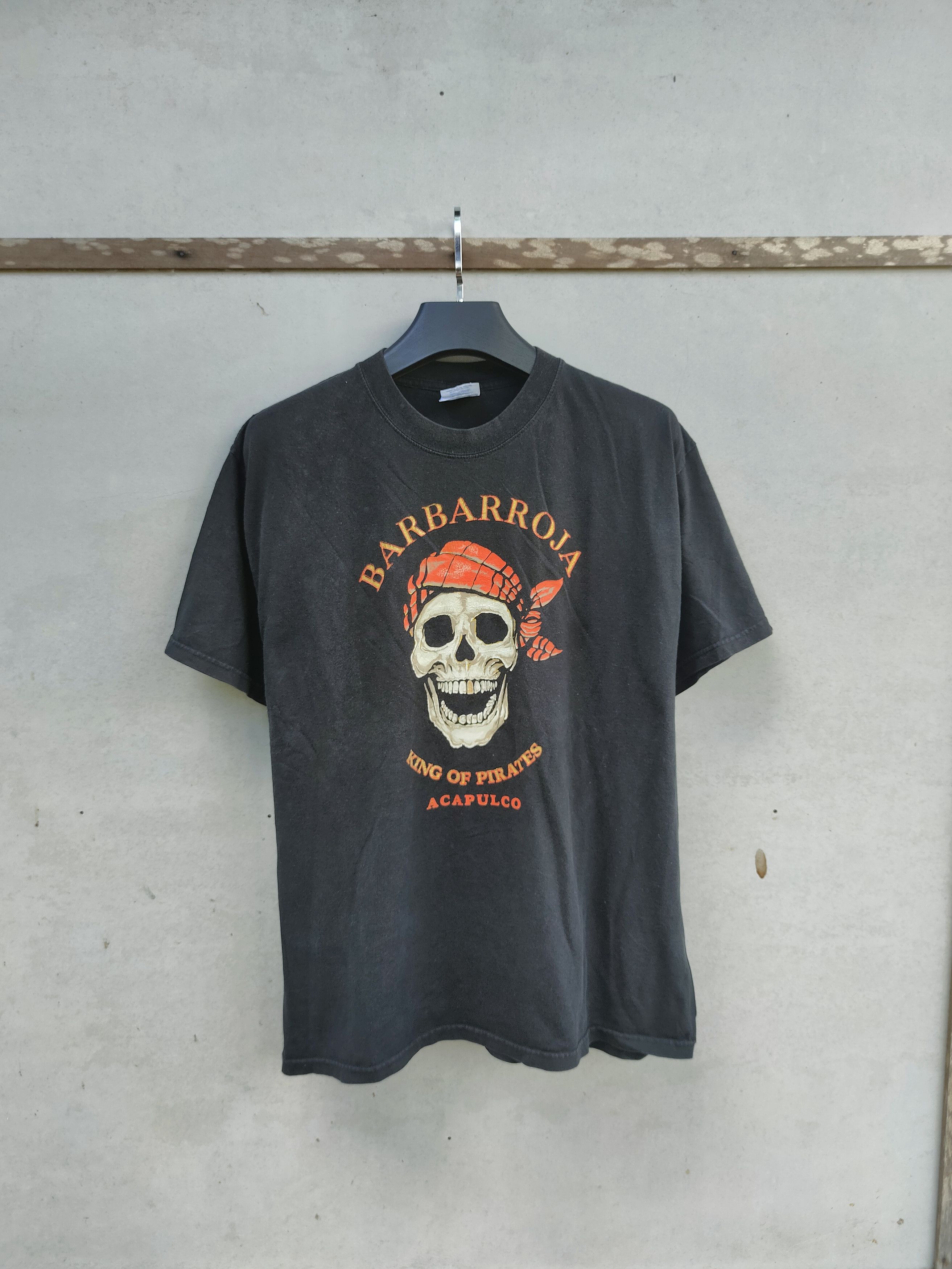image of Movie x Vintage Barbarroja King Of Pirates Acapulco Tshirt in Black, Men's (Size XL)