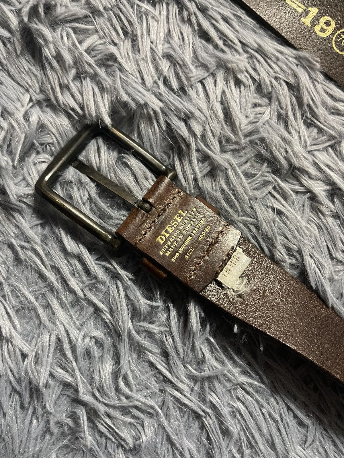 Cowboy Equipment × Diesel × Vintage Diesel 00s vintage western real leather belt 117cm Size 36 - 4 Thumbnail