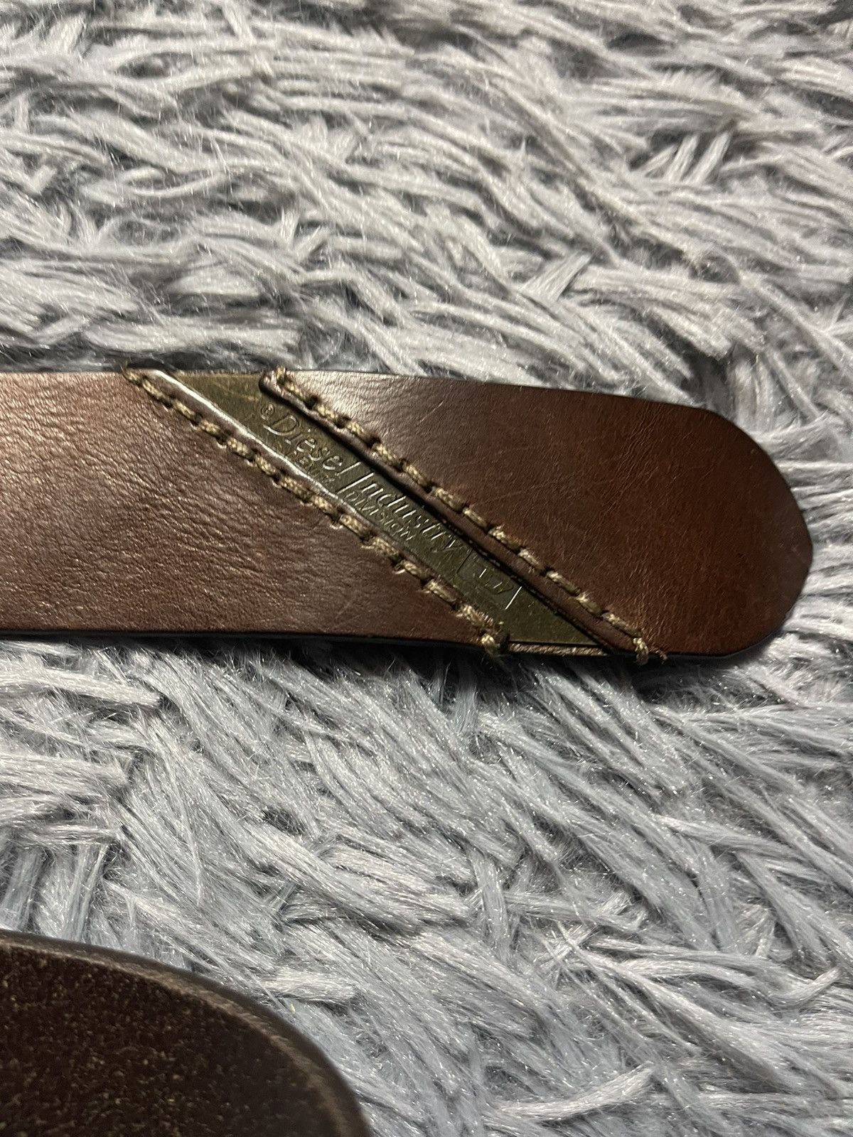 Cowboy Equipment × Diesel × Vintage Diesel 00s vintage western real leather belt 117cm Size 36 - 2 Thumbnail