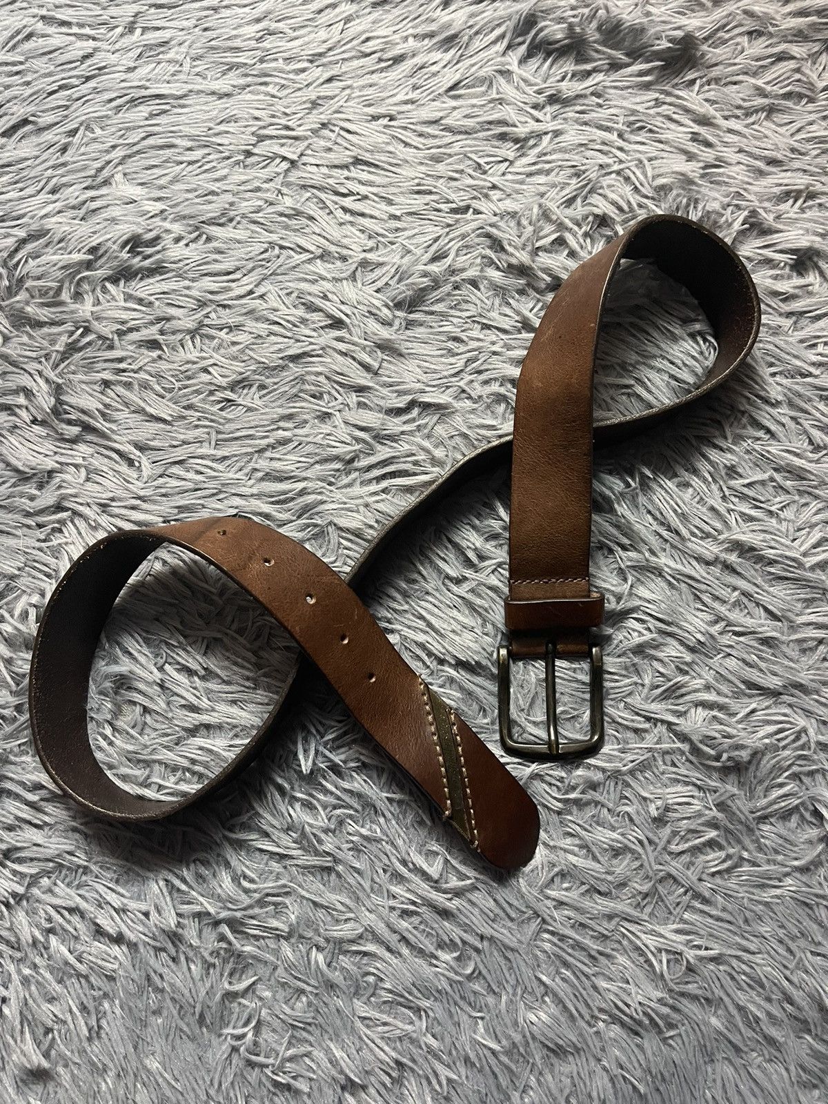 Cowboy Equipment × Diesel × Vintage Diesel 00s vintage western real leather belt 117cm Size 36 - 7 Thumbnail