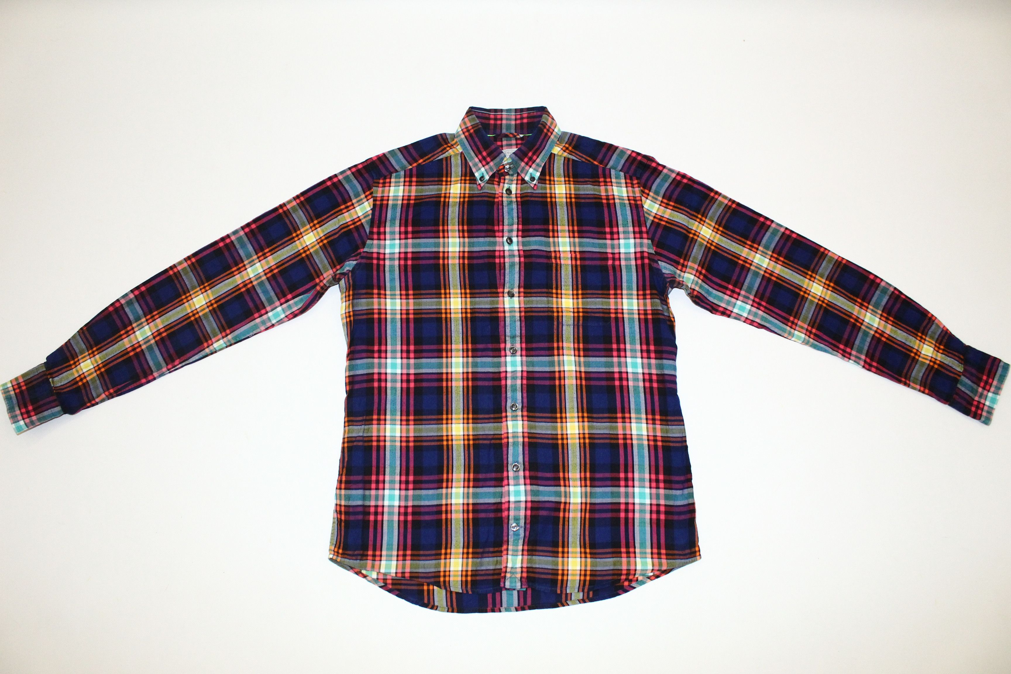 Eton Eton of Sweden Casual Plaid Flannel Slim Fit Shirt Size US M / EU 48-50 / 2 - 4 Thumbnail