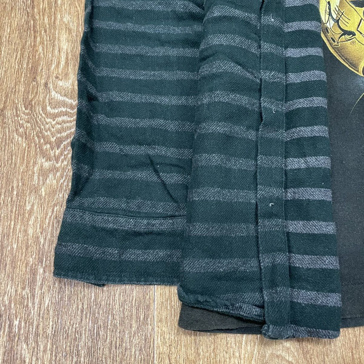 Vintage Vintage 90s Striped Shirt Graphic Tee Grunge Streetwear L Size US L / EU 52-54 / 3 - 3 Thumbnail