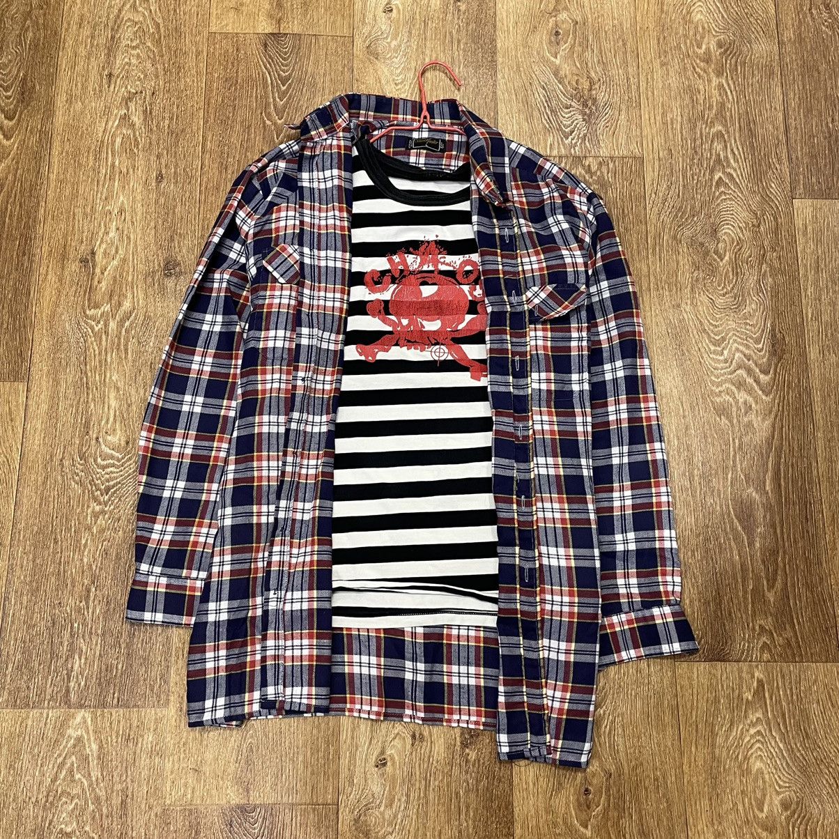 Vintage Vintage Y2K Checkered Shirt Oversized Grunge Streetwear L Size US L / EU 52-54 / 3 - 1 Thumbnail