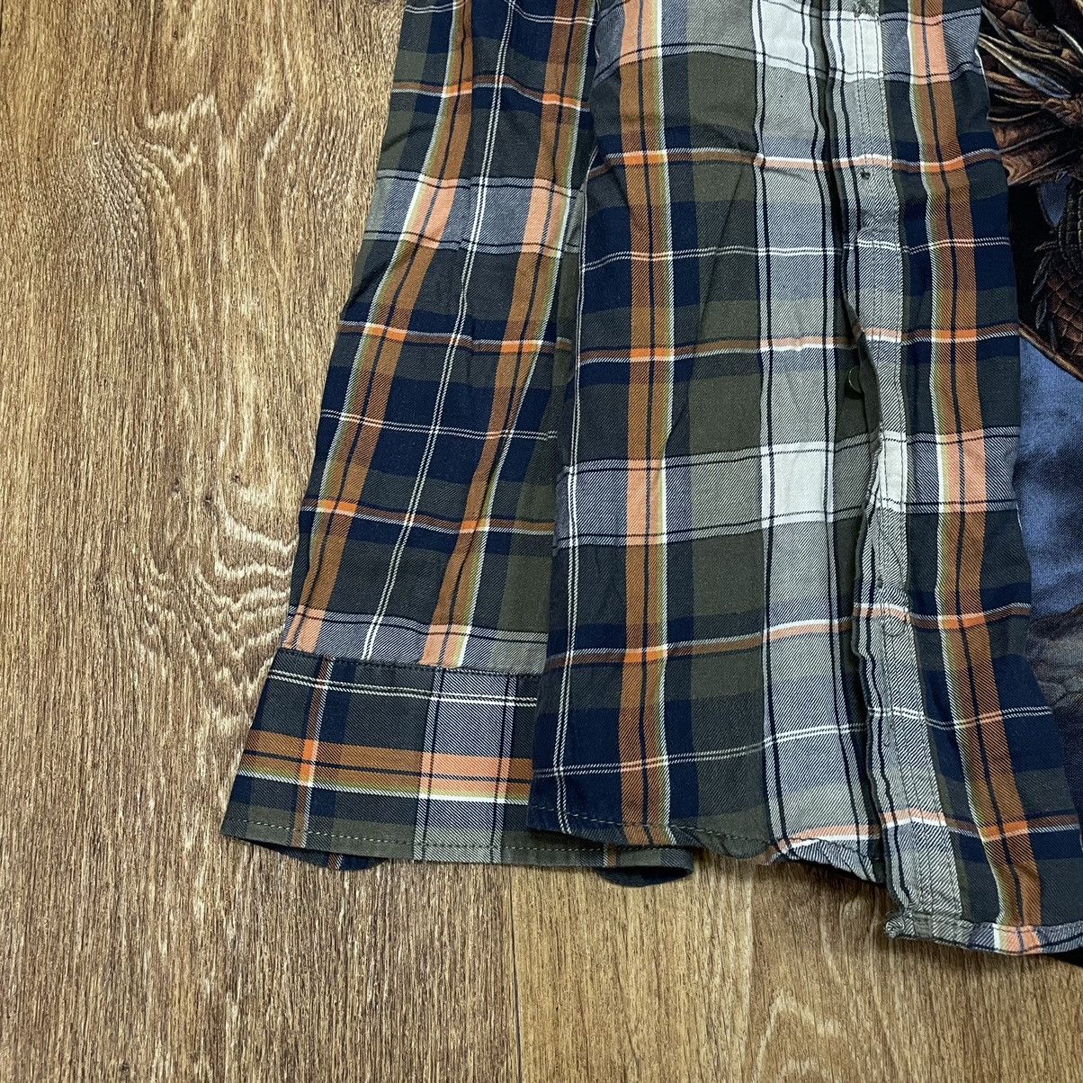 Vintage Vintage 90s Oversized Plaid Shirt Grunge Workwear Faded XXL Size US XXL / EU 58 / 5 - 2 Thumbnail