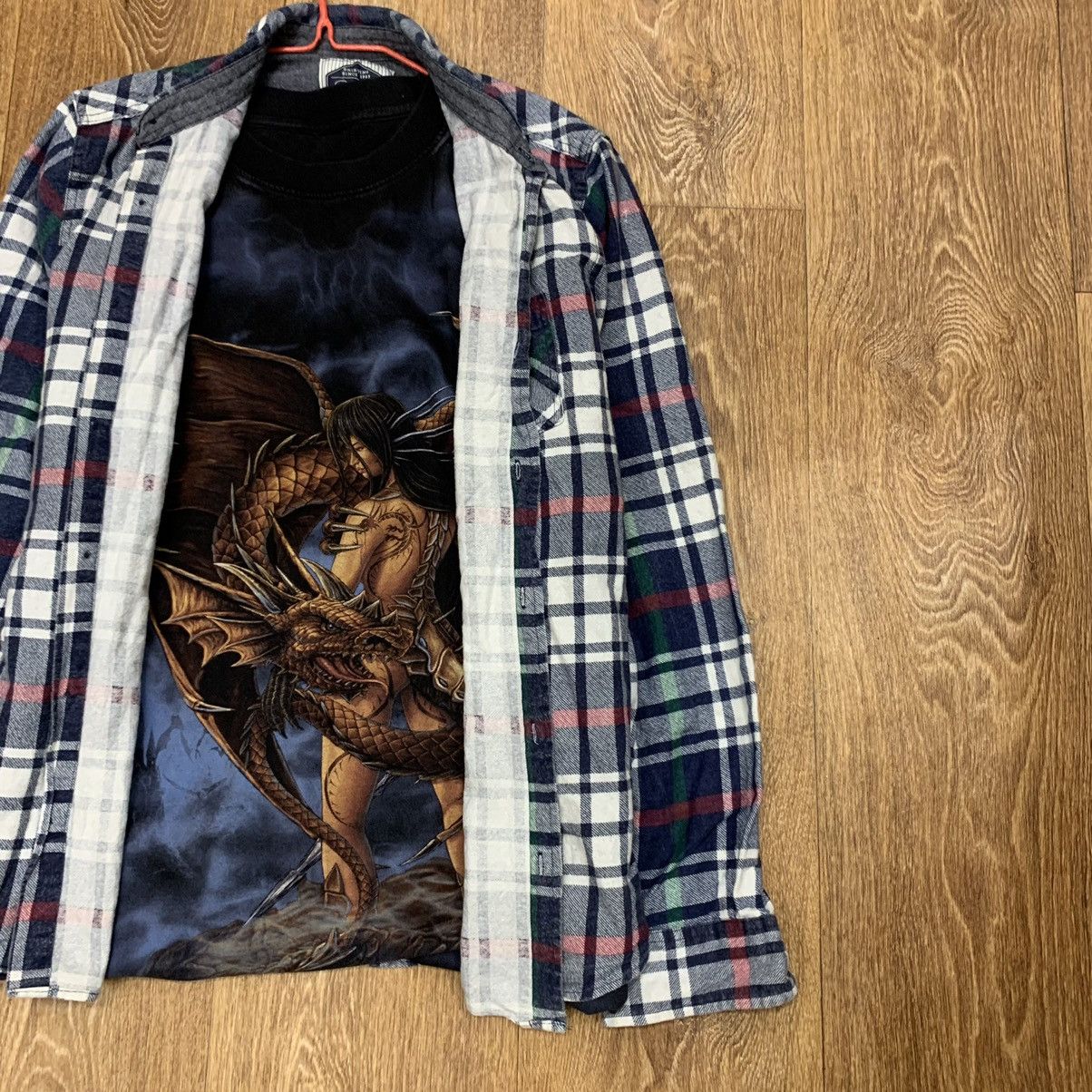 Vintage Vintage Y2K Checkered Shirt Oversized Grunge Streetwear M Size US M / EU 48-50 / 2 - 2 Thumbnail