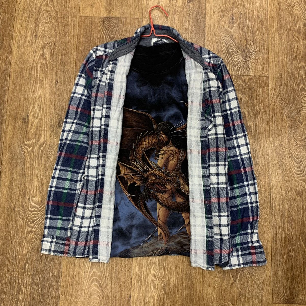 Vintage Vintage Y2K Checkered Shirt Oversized Grunge Streetwear M Size US M / EU 48-50 / 2 - 1 Thumbnail