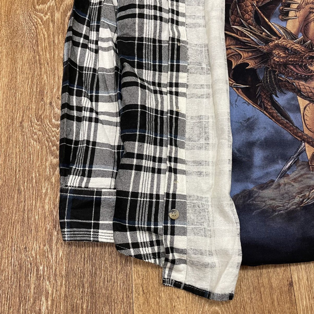 Flannel Vintage Flannel Checkered Shirt Travis Style Size US XL / EU 56 / 4 - 3 Thumbnail
