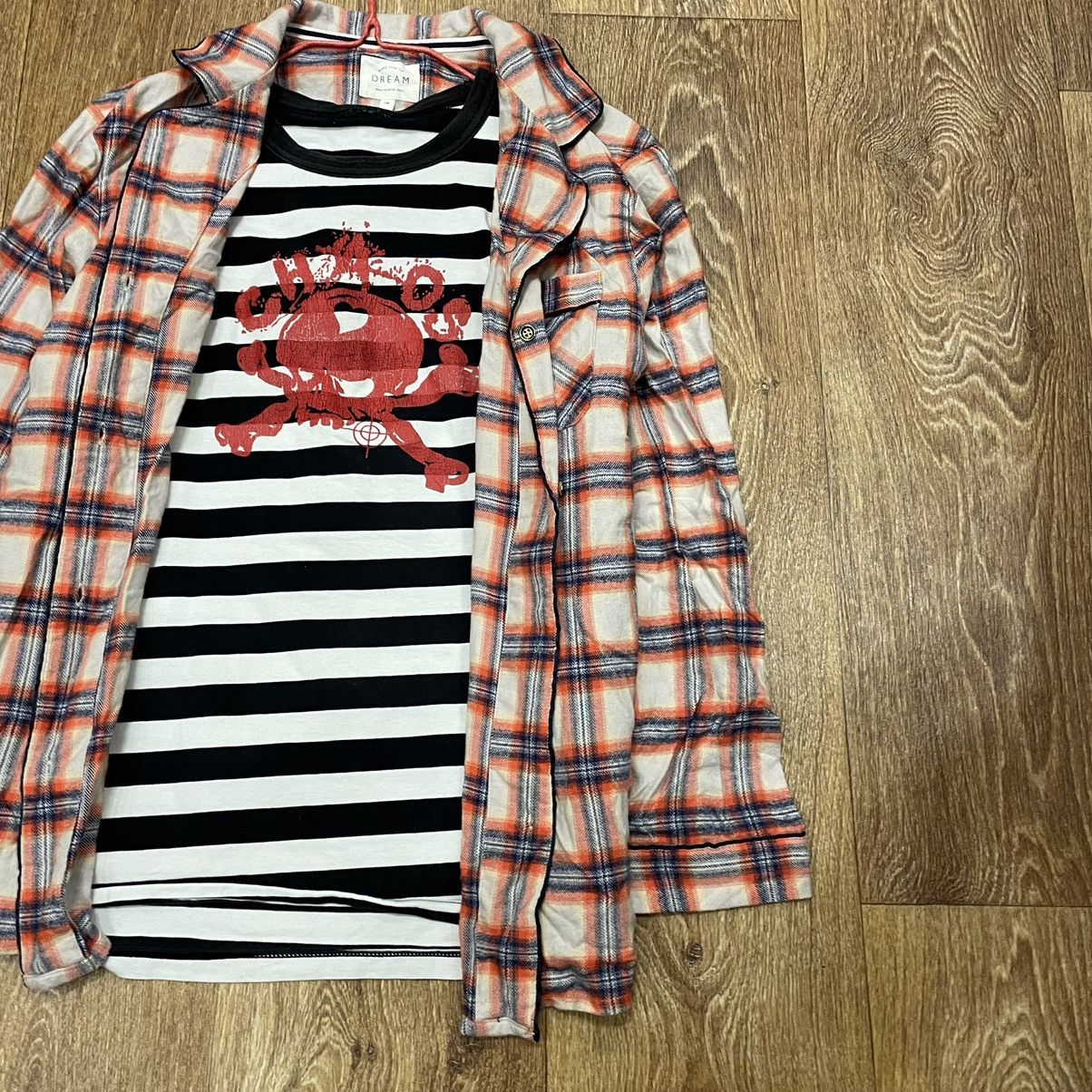 Vintage Vintage Y2K Checkered Shirt Striped Graphic Tee Layering S Size US S / EU 44-46 / 1 - 2 Thumbnail
