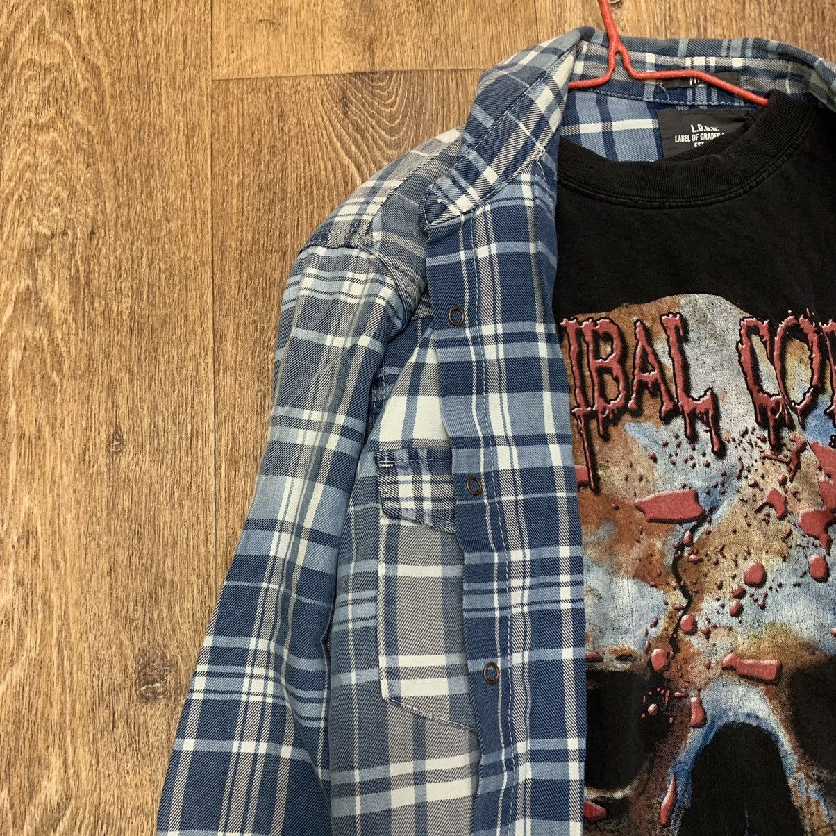Vintage Vintage 90s Plaid Shirt Grunge Skate Layering Piece Logo L Size US L / EU 52-54 / 3 - 3 Thumbnail