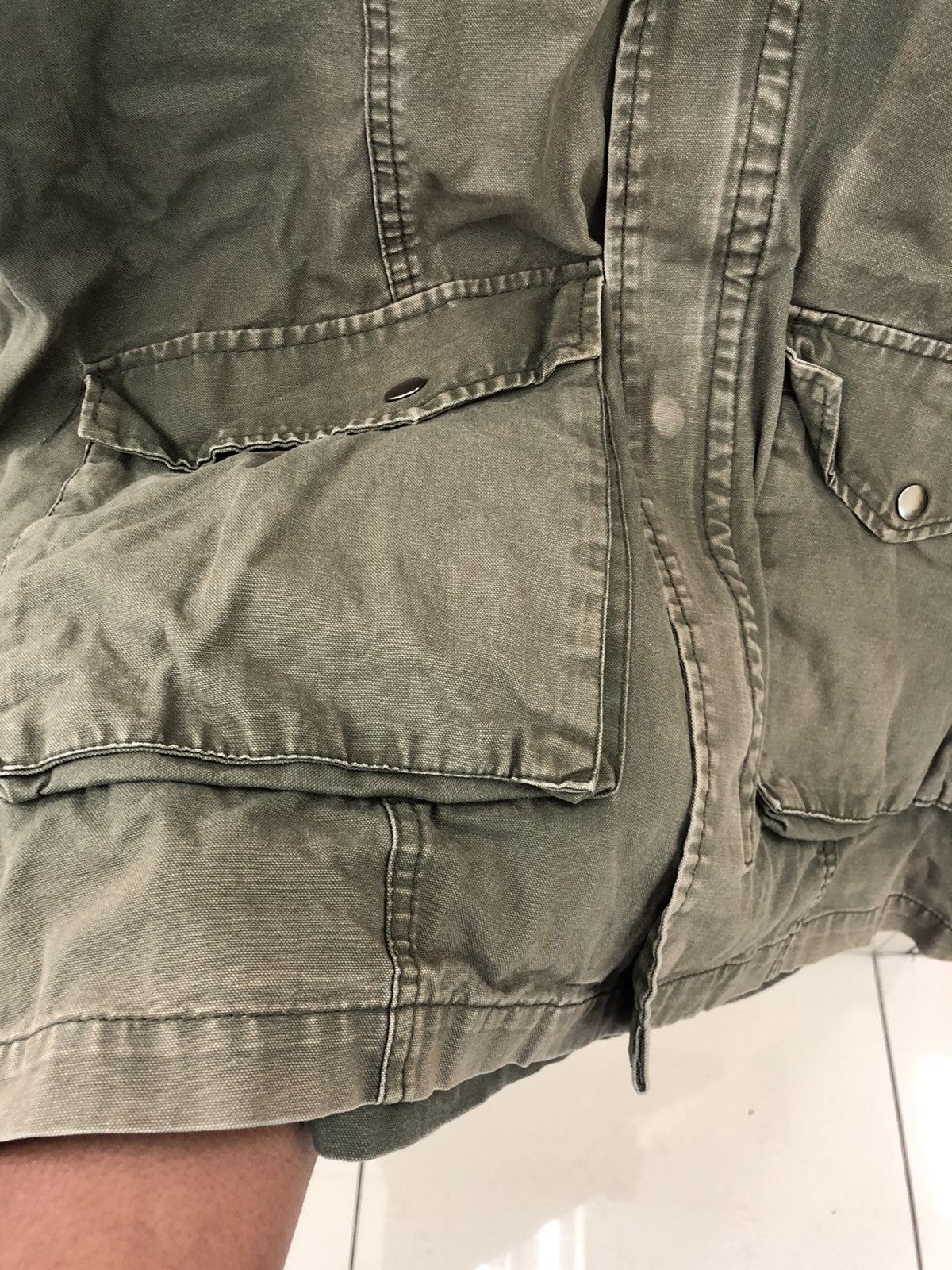Japanese Brand Bayleaf PARKA 4 pocket material like denim OVERSIZED Size US XXL / EU 58 / 5 - 3 Thumbnail