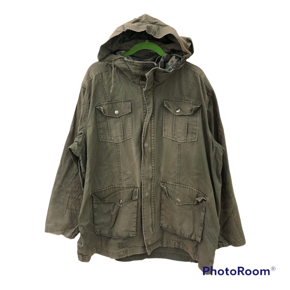 Japanese Brand Bayleaf PARKA 4 pocket material like denim OVERSIZED Size US XXL / EU 58 / 5 - 1 Thumbnail