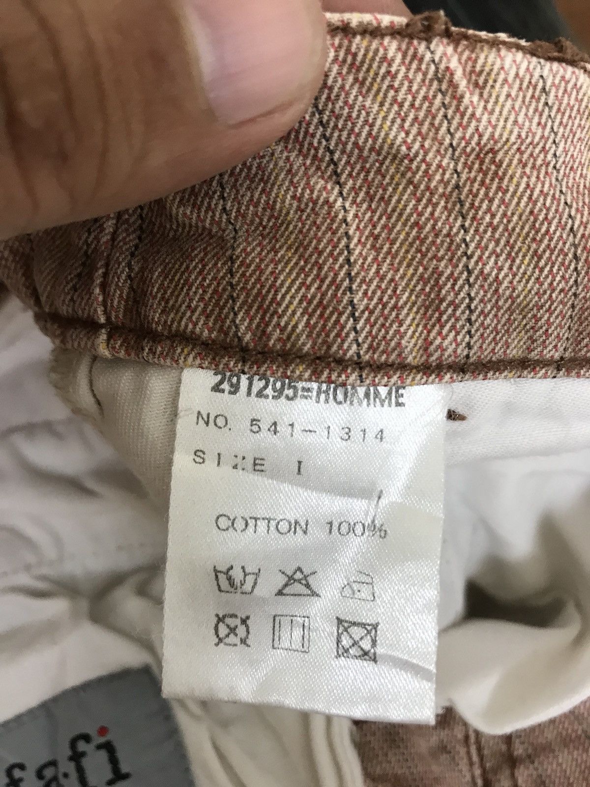 Japanese Brand 291295 Homme Cargo Pant Pin Striped Bondage Zipper Regular Size US 30 / EU 46 - 11 Thumbnail