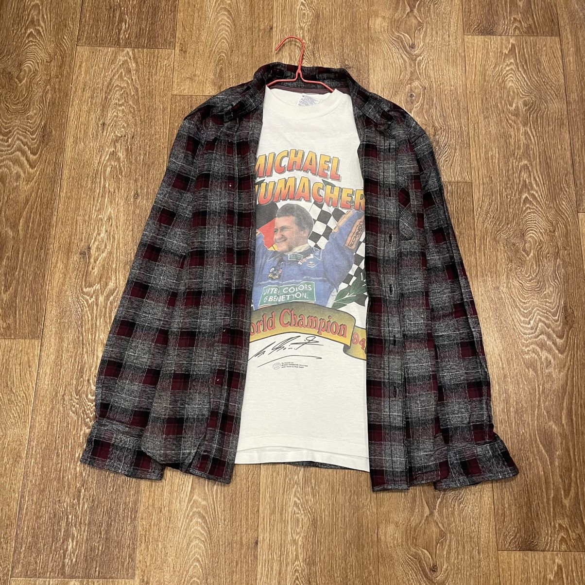 Vintage Vintage 90s Checkered Shirt Grunge Streetwear Thrashed XL Size US XL / EU 56 / 4 - 1 Thumbnail