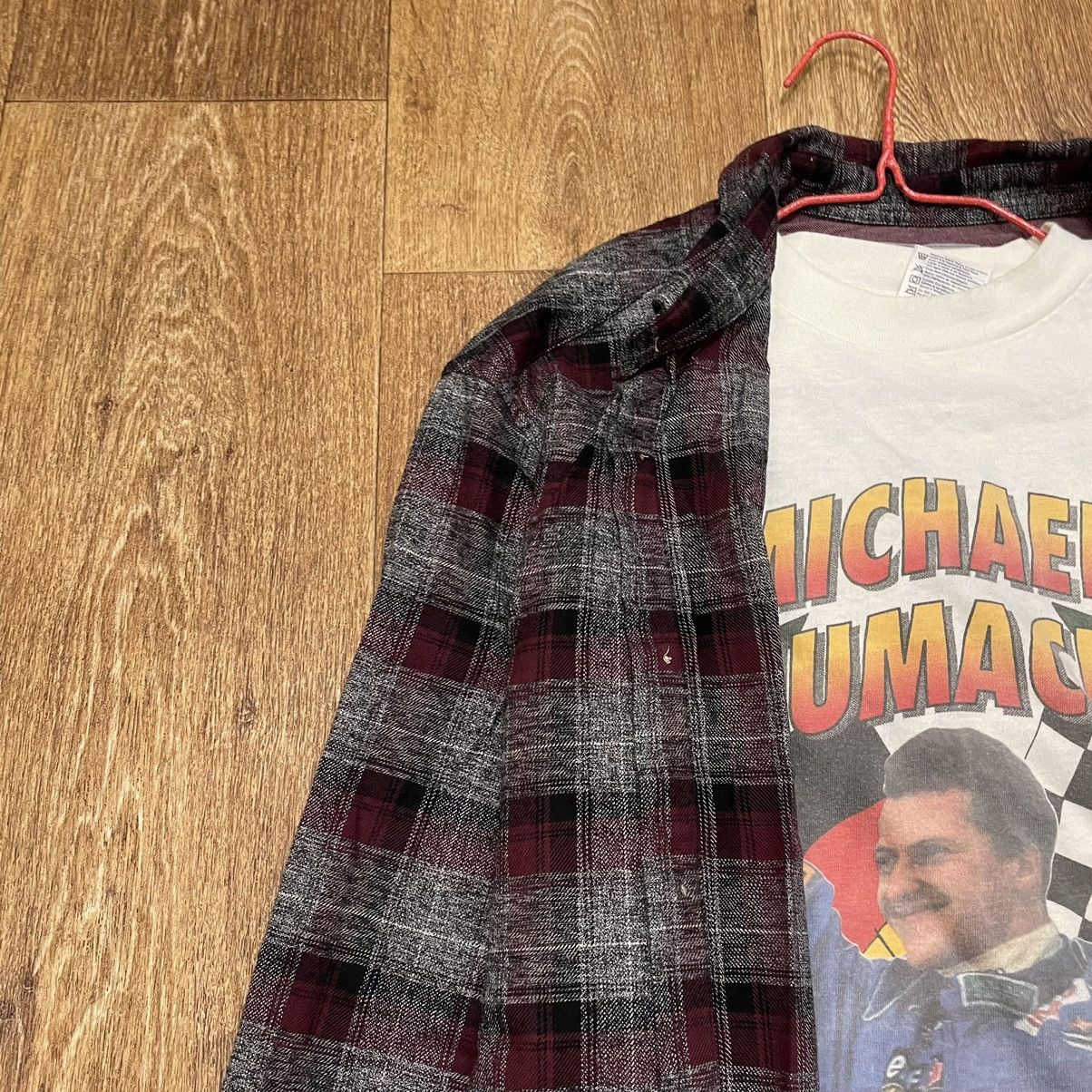 Vintage Vintage 90s Checkered Shirt Grunge Streetwear Thrashed XL Size US XL / EU 56 / 4 - 5 Thumbnail