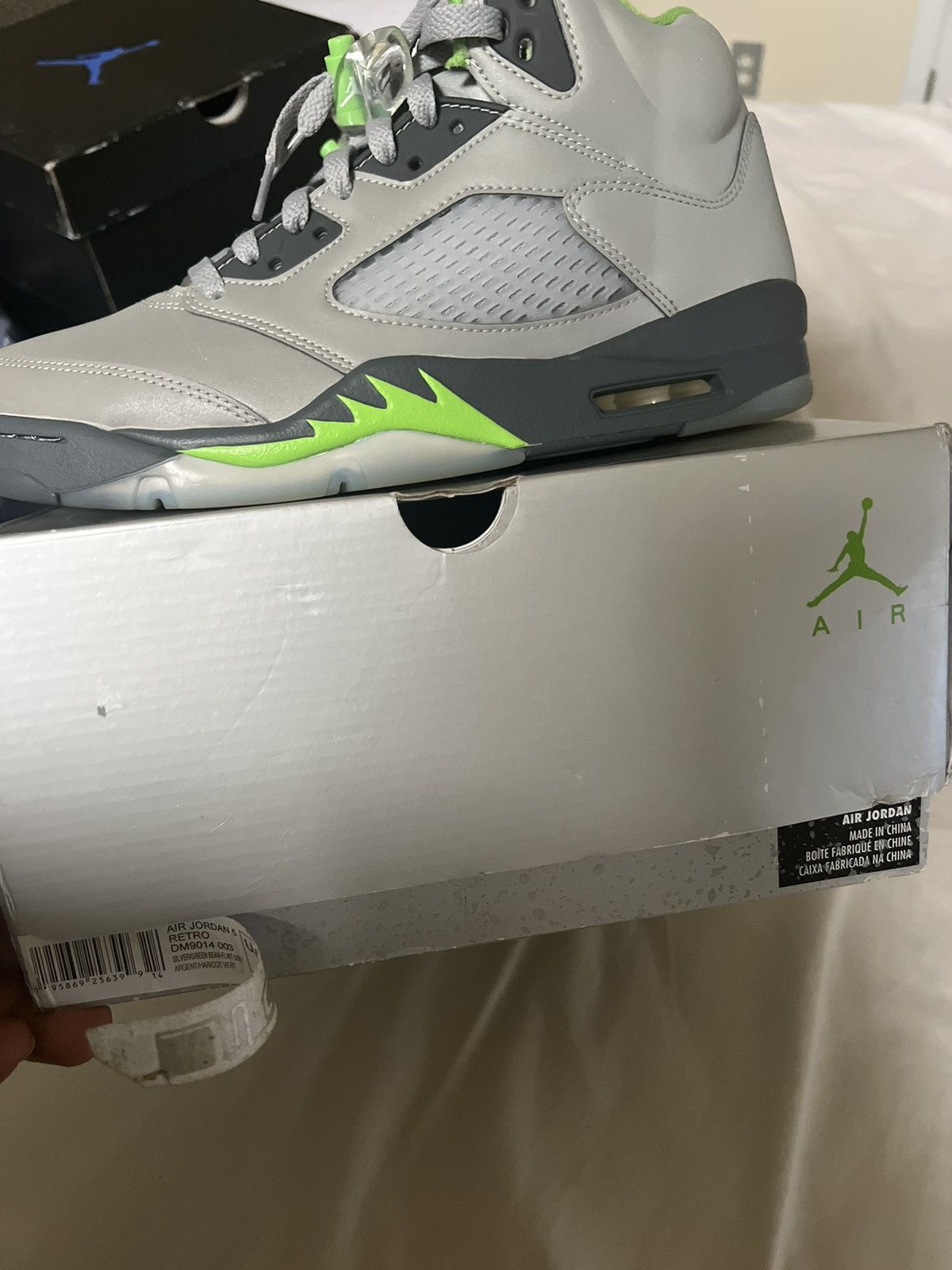 Jordan 5 green bean