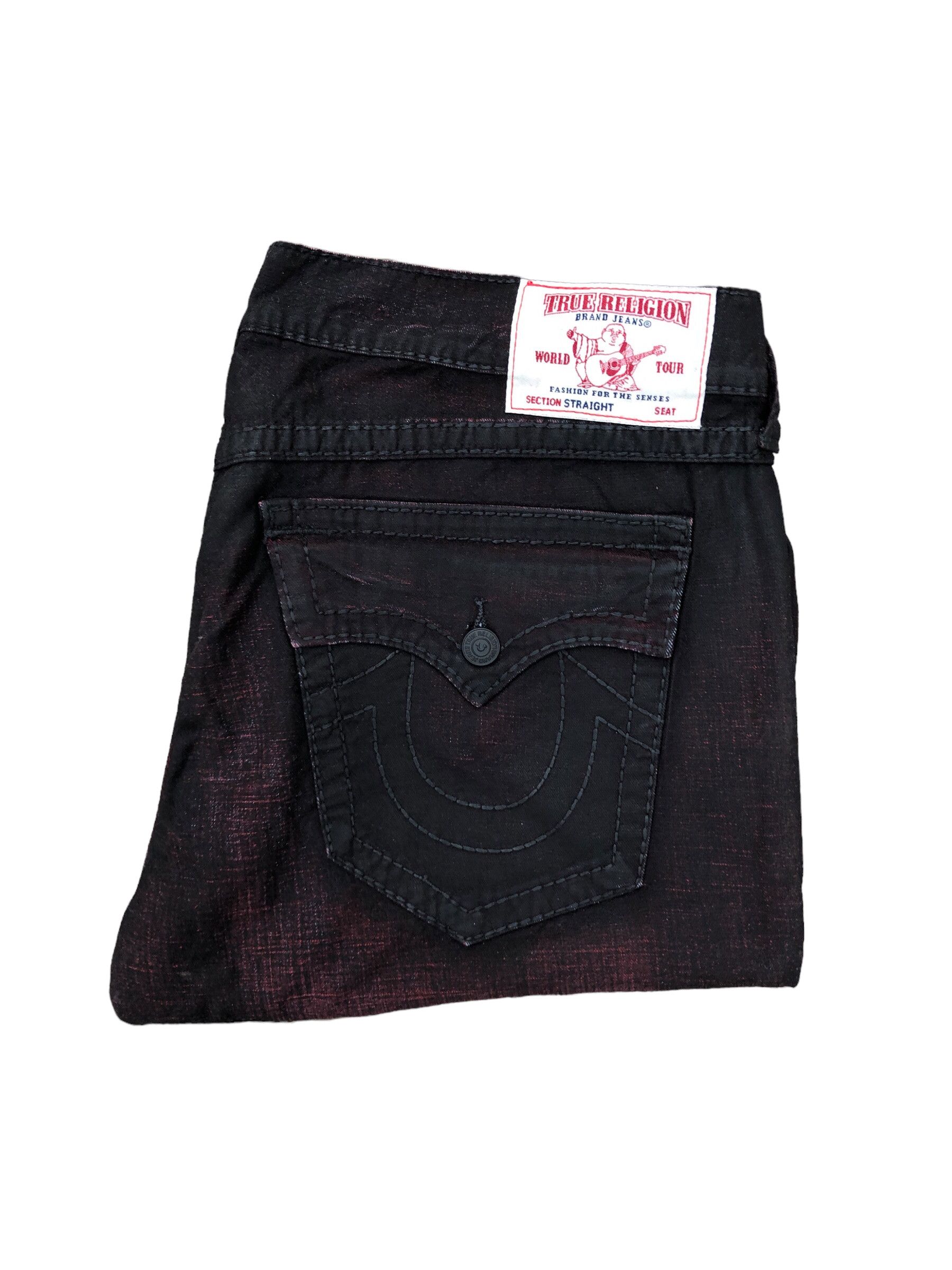 True Religion × Vintage Vintage True Religion Jeans Size 40 STRAIGHT Red Size US 40 / EU 56 - 2 Thumbnail