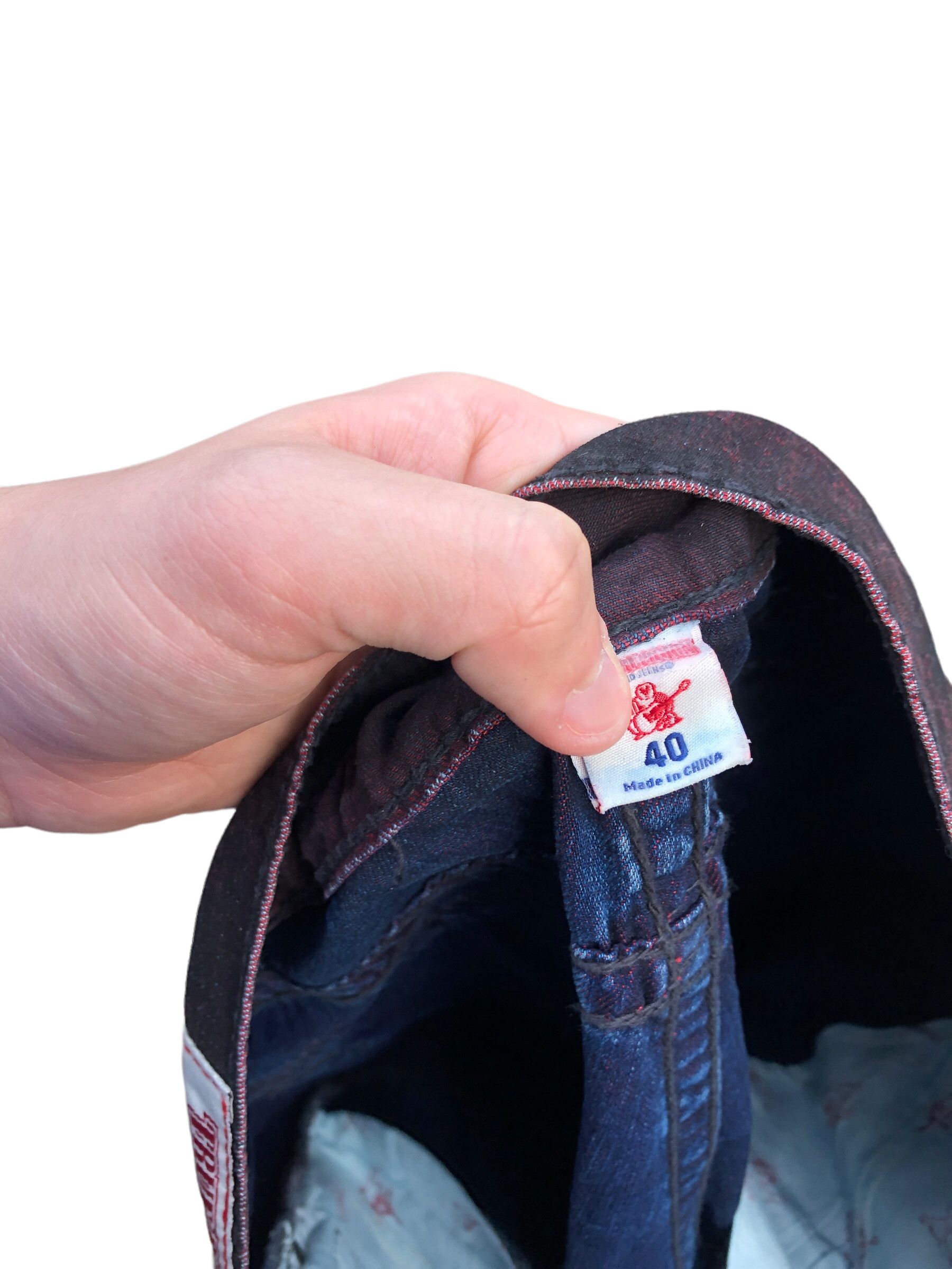 True Religion × Vintage Vintage True Religion Jeans Size 40 STRAIGHT Red Size US 40 / EU 56 - 10 Thumbnail