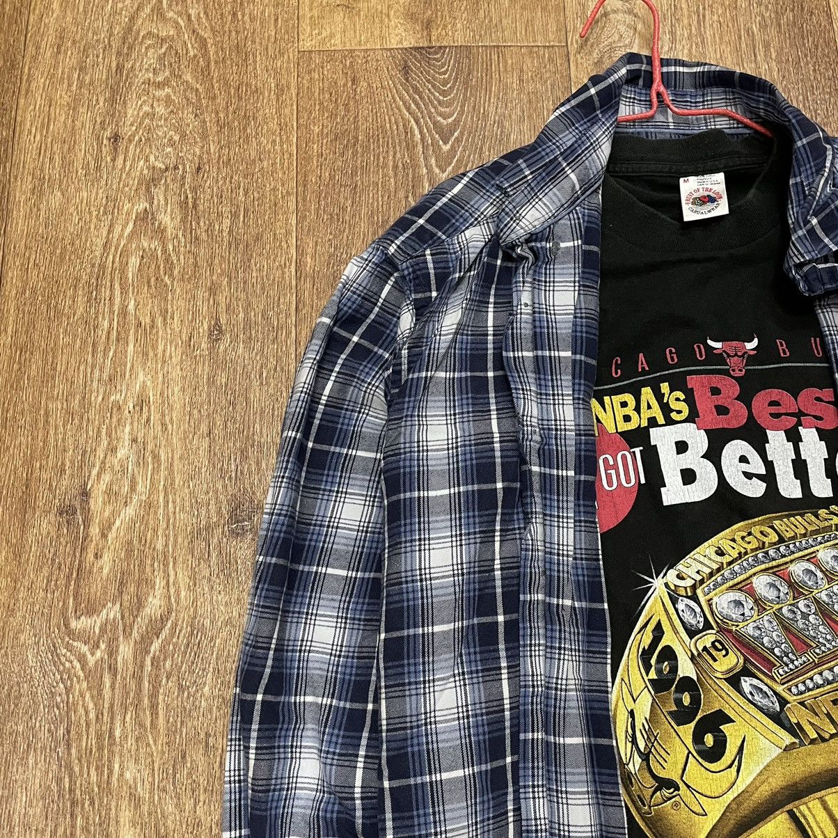 Vintage Vintage 90s Plaid Shirt Oversized Grunge Skate Style Logo XL Size US XL / EU 56 / 4 - 4 Thumbnail