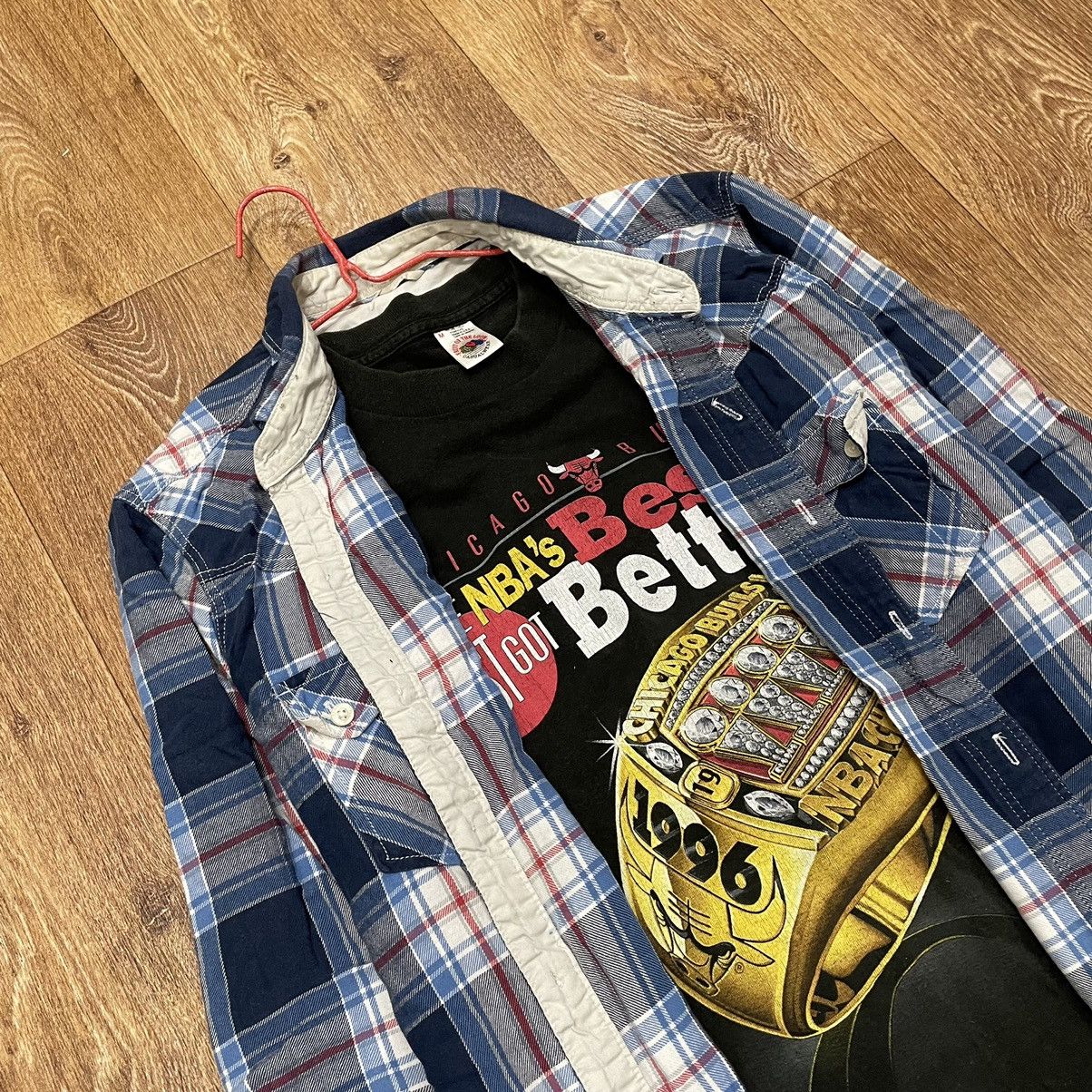 Flannel Vintage Flannel Shirt Checkered Shirt Travis Scott Style Y2K Size US L / EU 52-54 / 3 - 5 Thumbnail