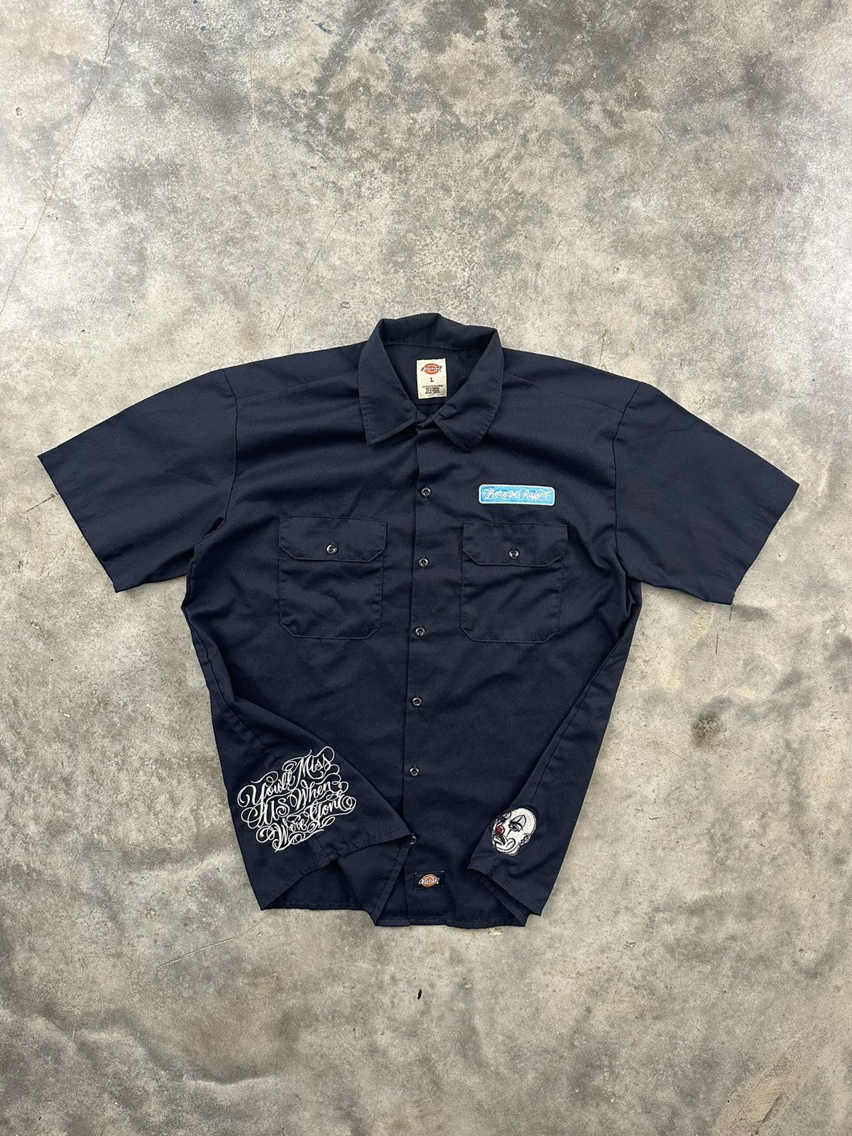 Born X Raised × Dickies RARE Born X Raised X Mister Cartoon x Dickies Work  Shirt | Grailed