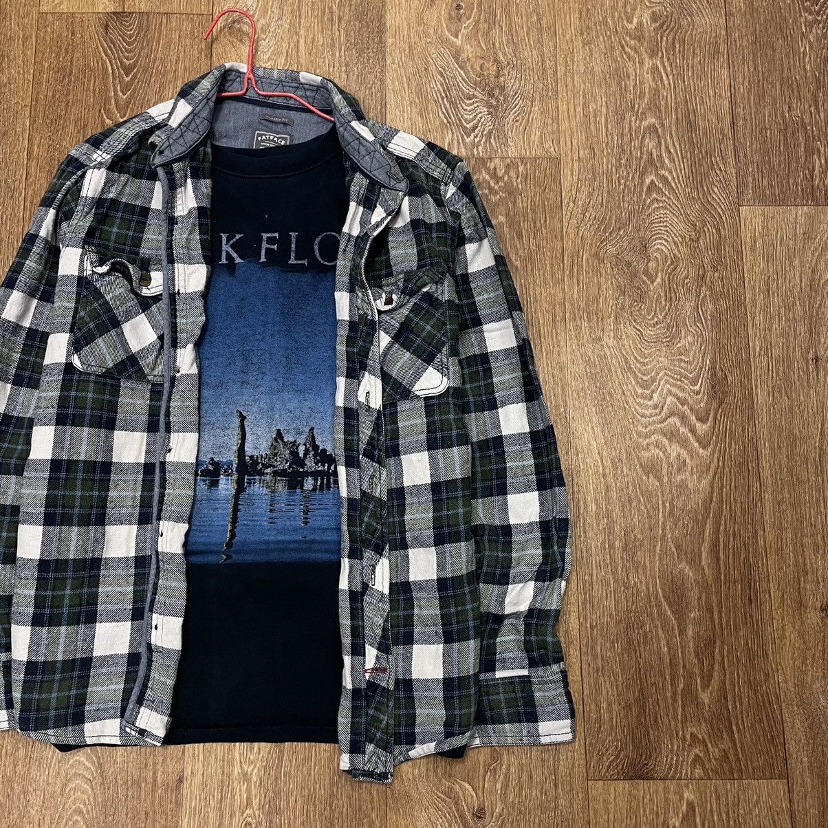 Vintage Vintage Y2K Plaid Shirt Jacket Oversized Grunge Streetwear M Size US M / EU 48-50 / 2 - 2 Thumbnail
