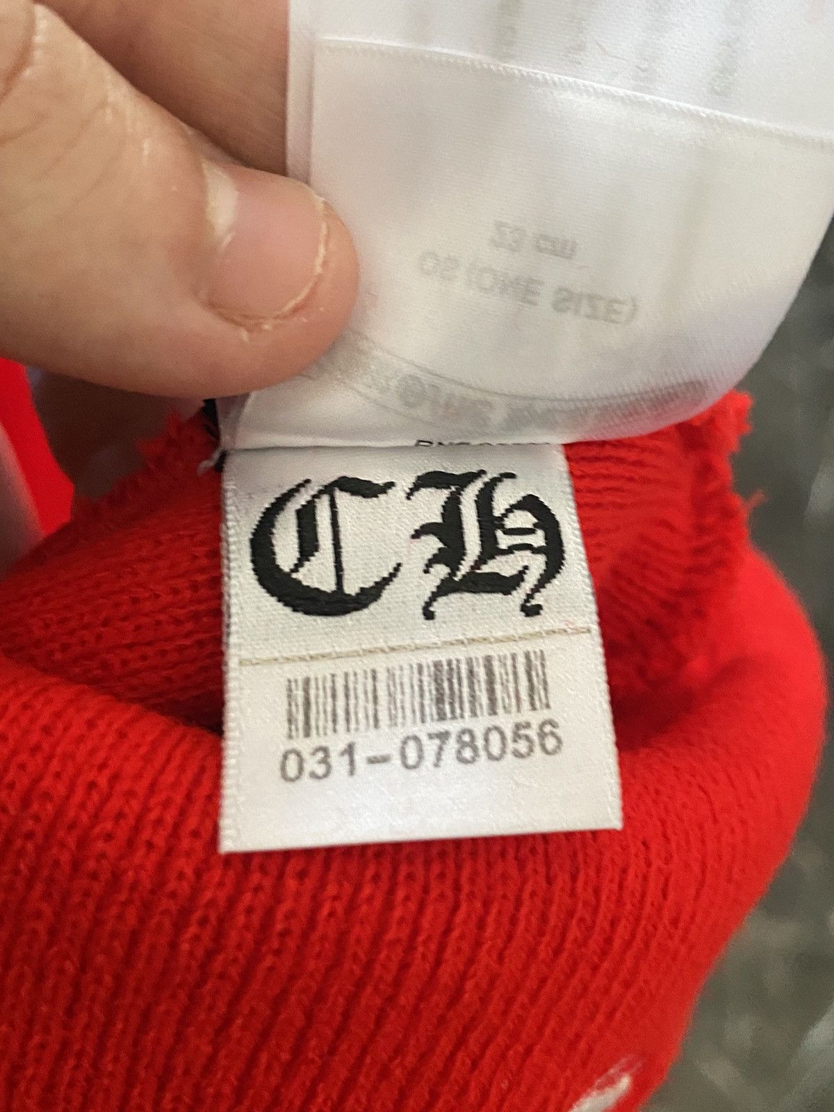 Chrome Hearts Chrome hearts red online exclusive beanie Size ONE SIZE - 3 Thumbnail