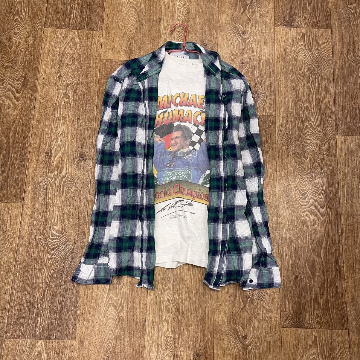 Vintage Vintage 90s Checkered Shirt Grunge Streetwear Oversized XXL Size US XXL / EU 58 / 5 - 1 Thumbnail