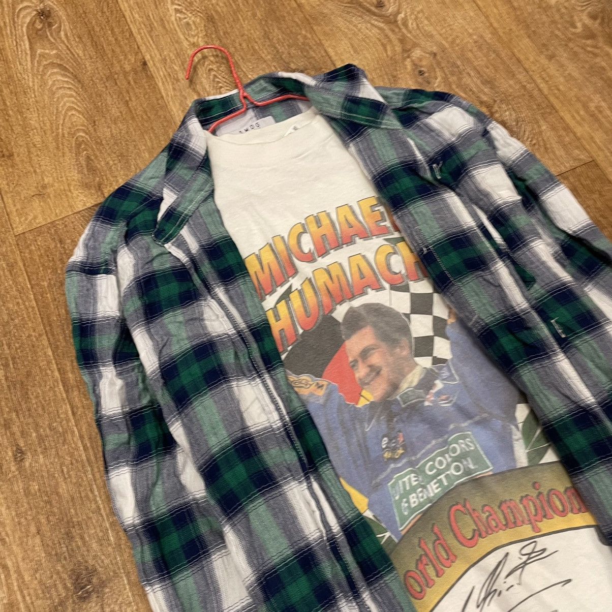 Vintage Vintage 90s Checkered Shirt Grunge Streetwear Oversized XXL Size US XXL / EU 58 / 5 - 5 Thumbnail