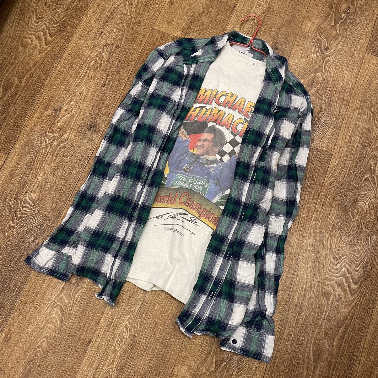 Vintage Vintage 90s Checkered Shirt Grunge Streetwear Oversized XXL Size US XXL / EU 58 / 5 - 6 Thumbnail