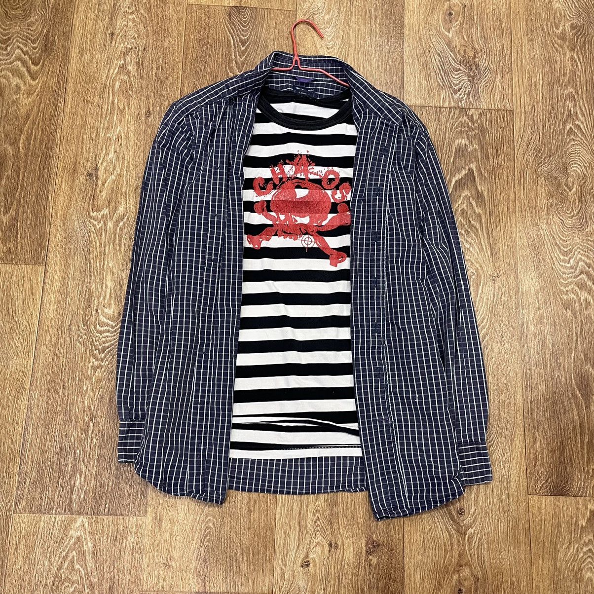 Vintage Vintage 90s Plaid Shirt Preppy Streetwear Y2K Oversized XL Size US XL / EU 56 / 4 - 1 Thumbnail