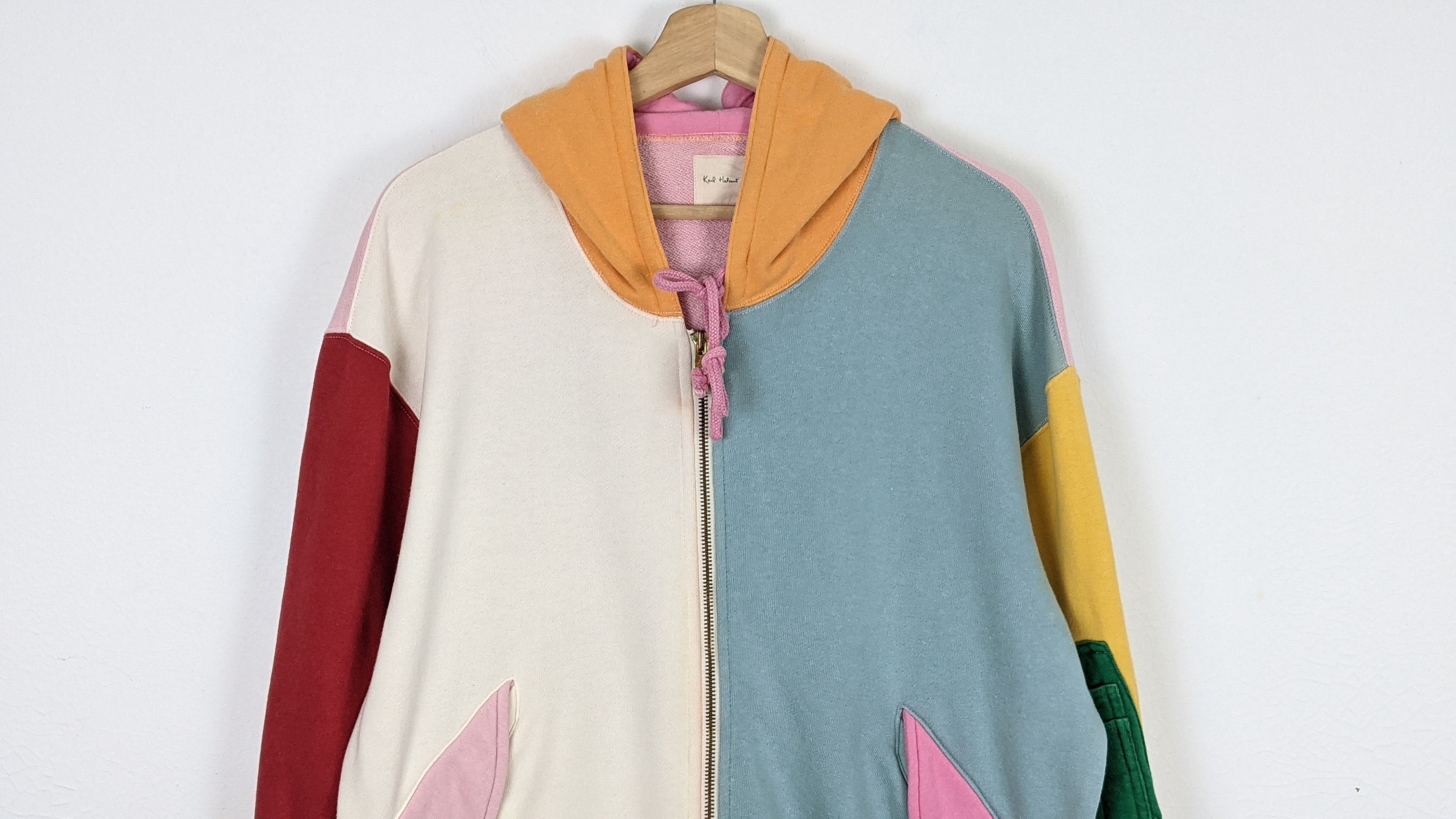 Karl Helmut Karl Helmut Multicolour colour block hoodie sweater Size US XL / EU 56 / 4 - 3 Thumbnail