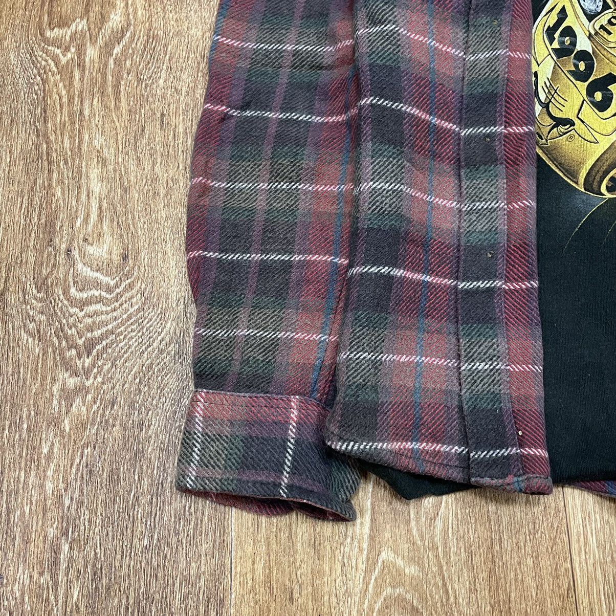 Vintage Vintage 90s Faded Red Plaid Shirt Boxy Grunge Skate Logo S Size US S / EU 44-46 / 1 - 4 Thumbnail