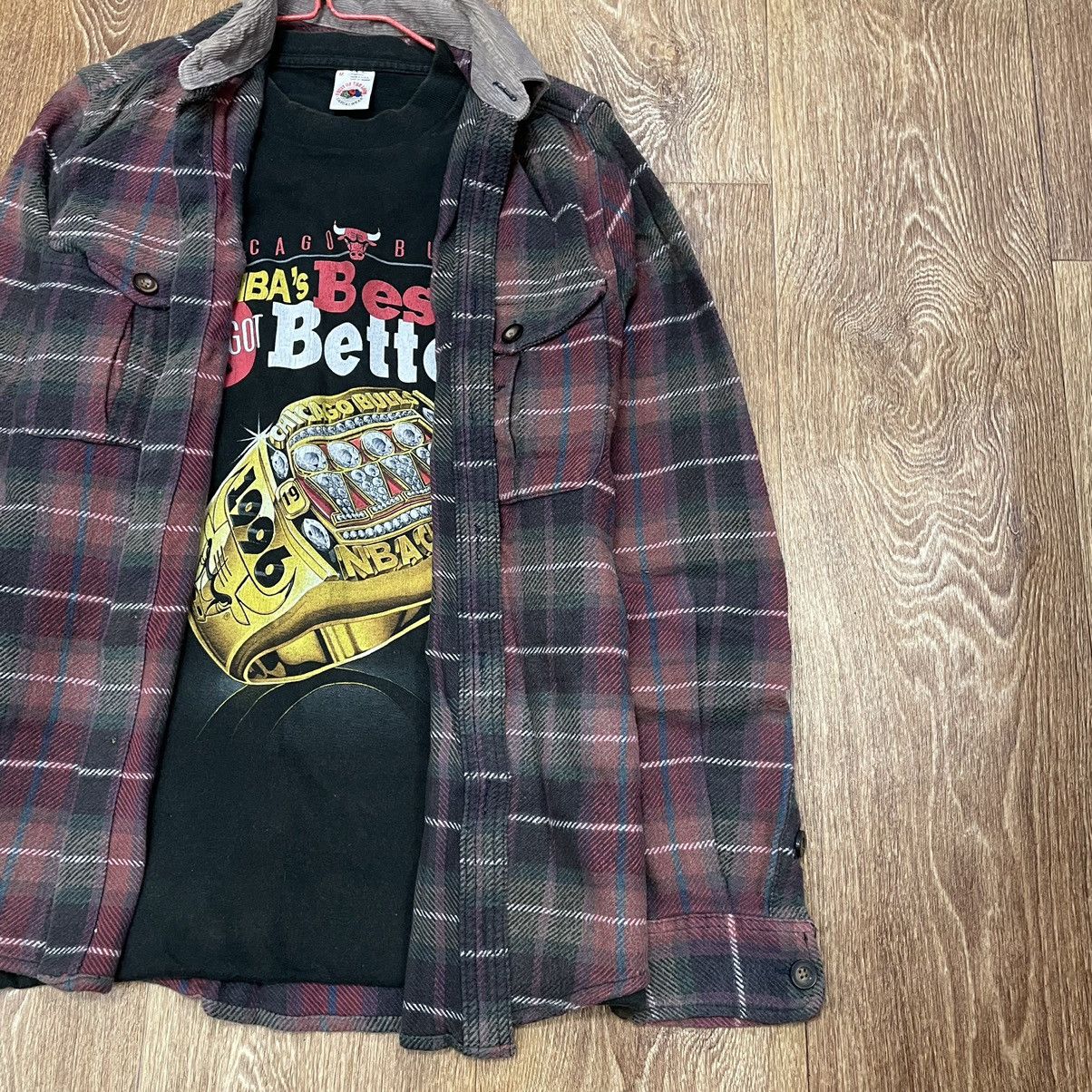 Vintage Vintage 90s Faded Red Plaid Shirt Boxy Grunge Skate Logo S Size US S / EU 44-46 / 1 - 3 Thumbnail