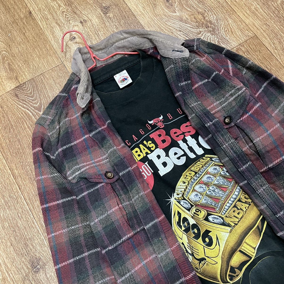 Vintage Vintage 90s Faded Red Plaid Shirt Boxy Grunge Skate Logo S Size US S / EU 44-46 / 1 - 1 Thumbnail