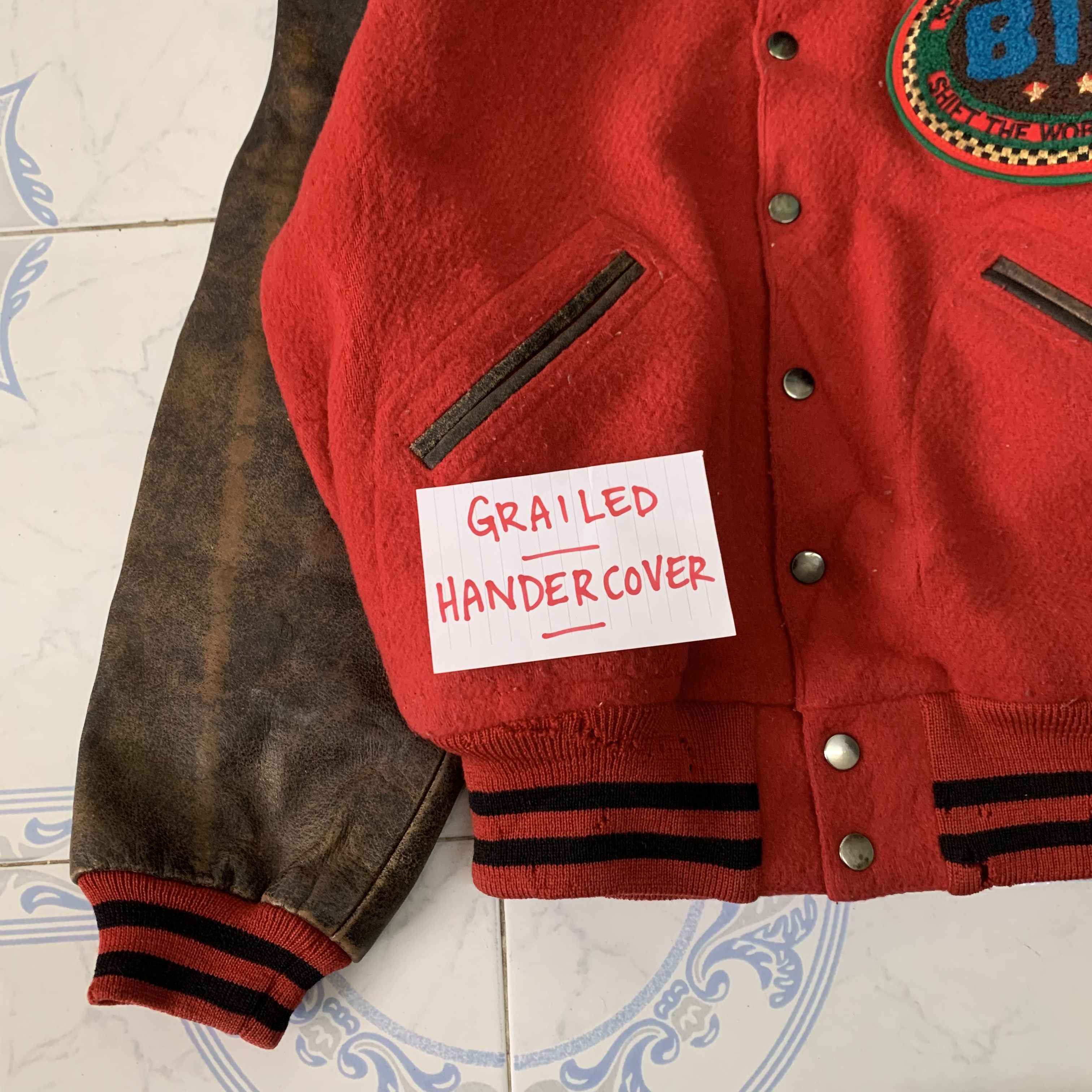 BIGI Vtg Bigi Varsity Jacket Leather Sleeve Aerodrome Size US M / EU 48-50 / 2 - 3 Thumbnail