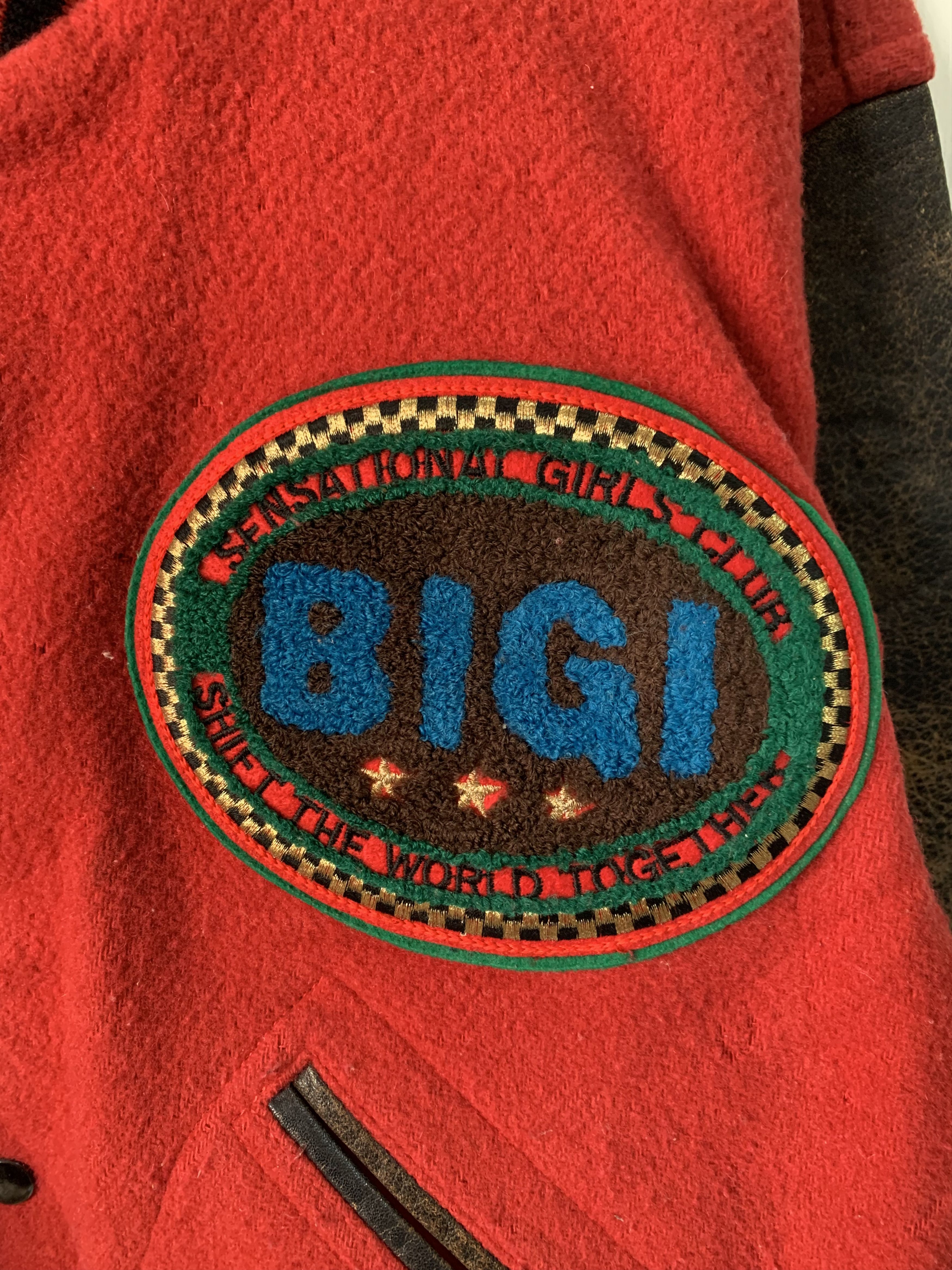 BIGI Vtg Bigi Varsity Jacket Leather Sleeve Aerodrome Size US M / EU 48-50 / 2 - 24 Thumbnail