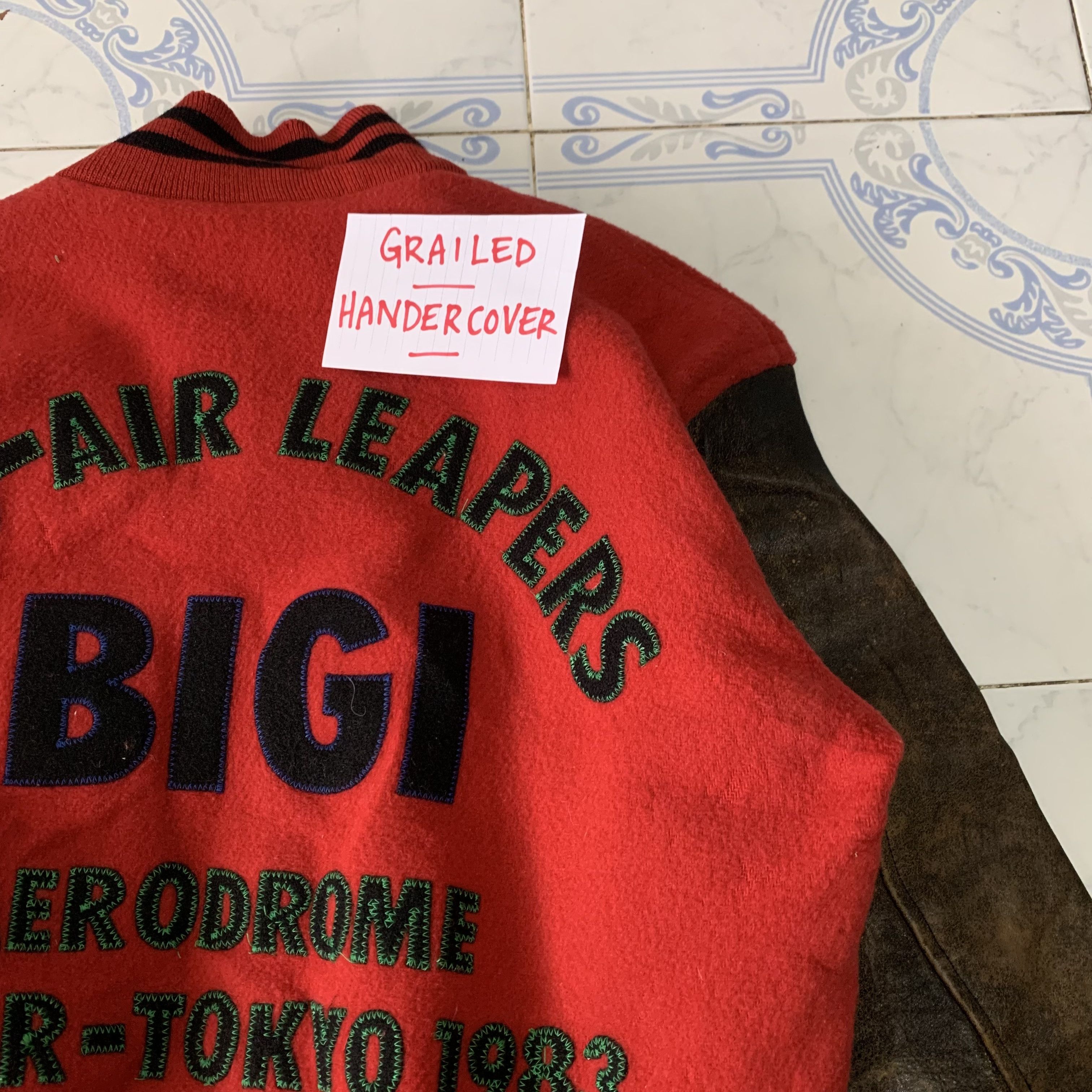 BIGI Vtg Bigi Varsity Jacket Leather Sleeve Aerodrome Size US M / EU 48-50 / 2 - 10 Thumbnail