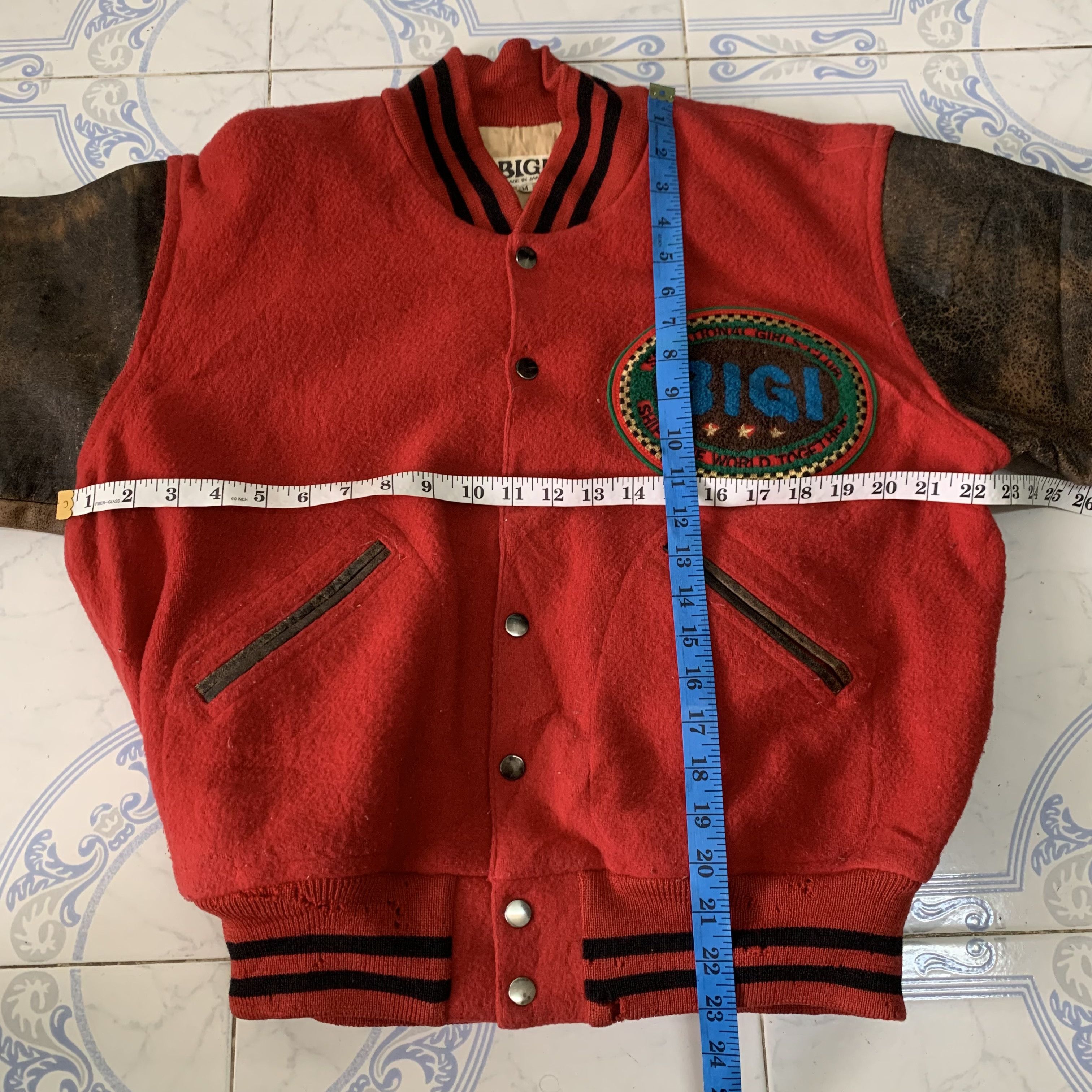 BIGI Vtg Bigi Varsity Jacket Leather Sleeve Aerodrome Size US M / EU 48-50 / 2 - 21 Thumbnail