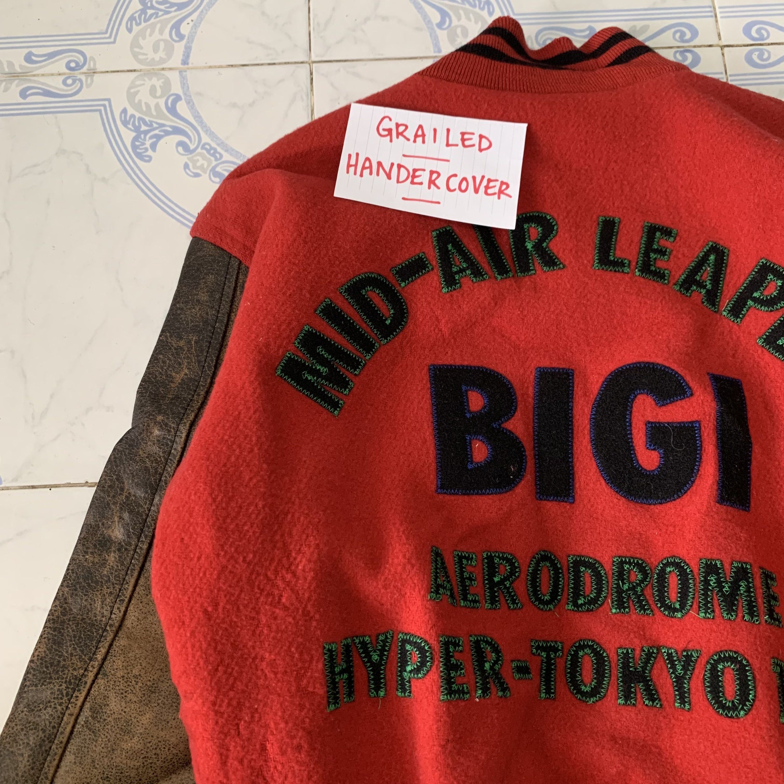 BIGI Vtg Bigi Varsity Jacket Leather Sleeve Aerodrome Size US M / EU 48-50 / 2 - 9 Thumbnail